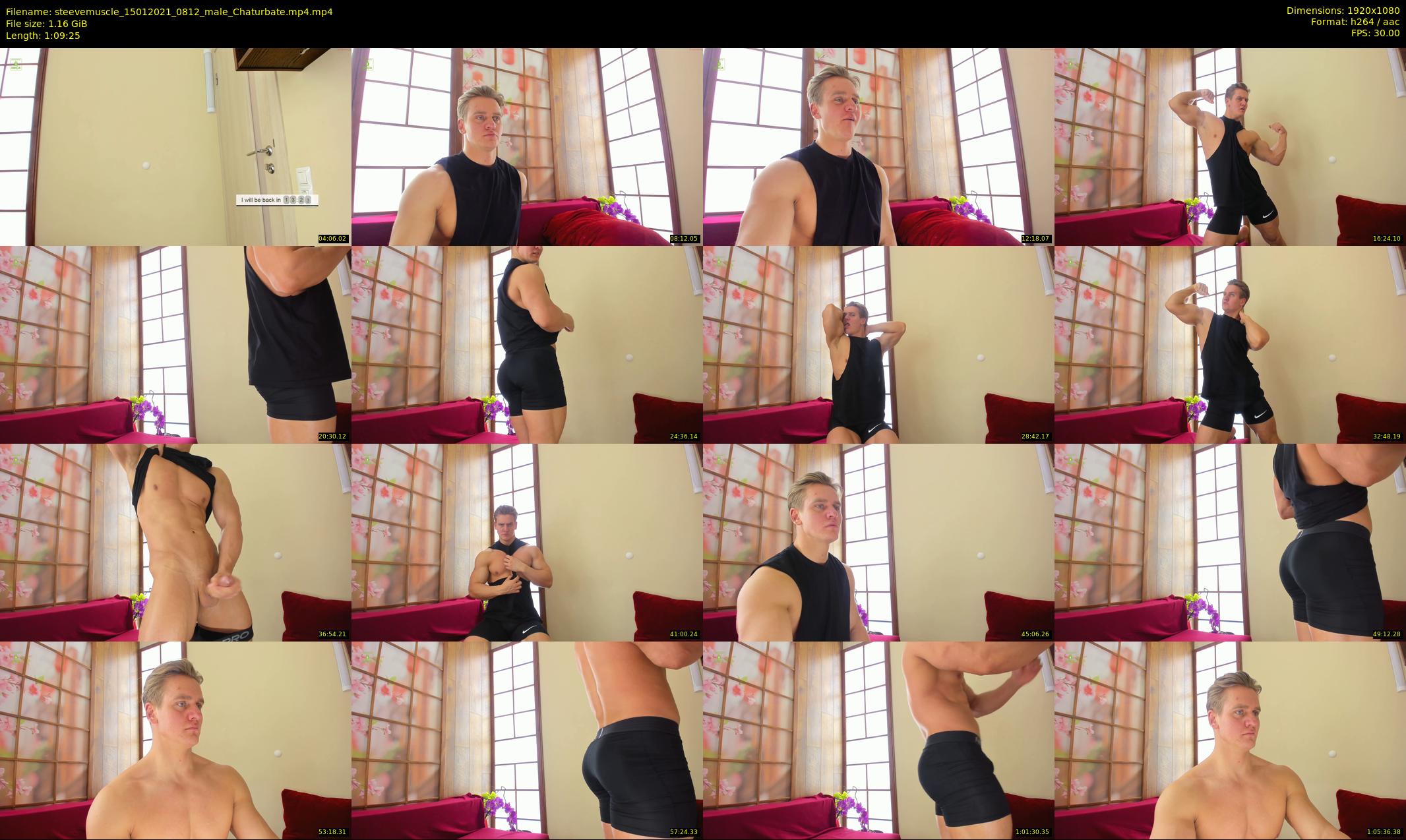 steevemuscle — 70 minute Chaturbate male cam show recording, 1080p, Jan 15, 2021