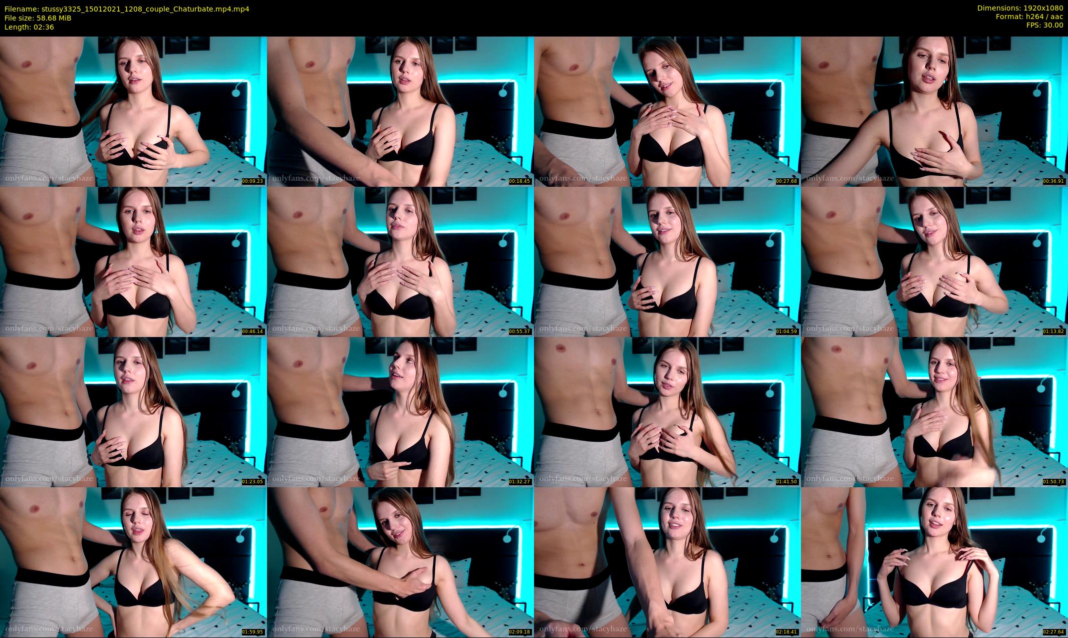 stussy3325 — 3 minute Chaturbate couple cam show recording, 1080p, Jan 15, 2021