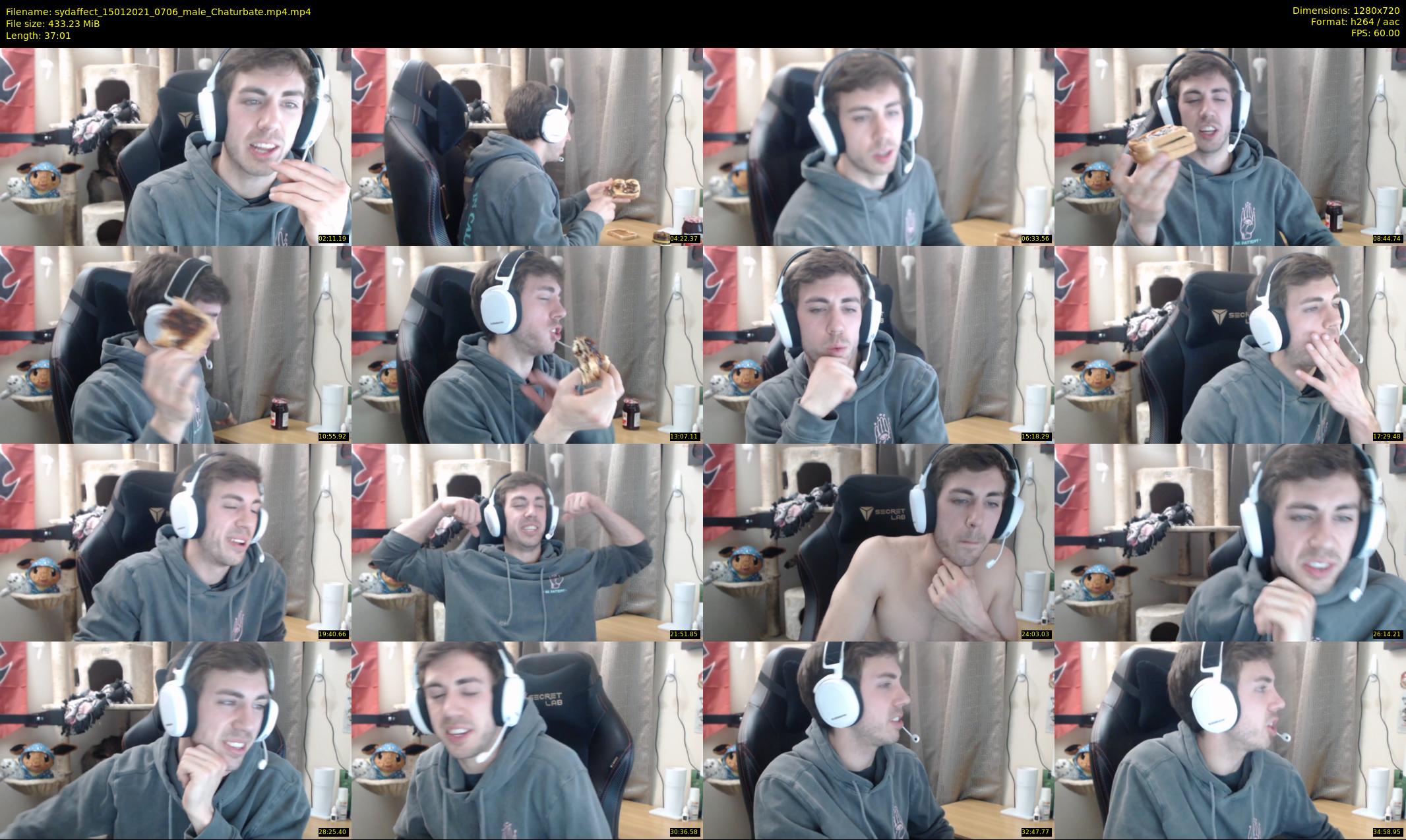 sydaffect — 38 minute Chaturbate male cam show recording, 720p, Jan 15, 2021