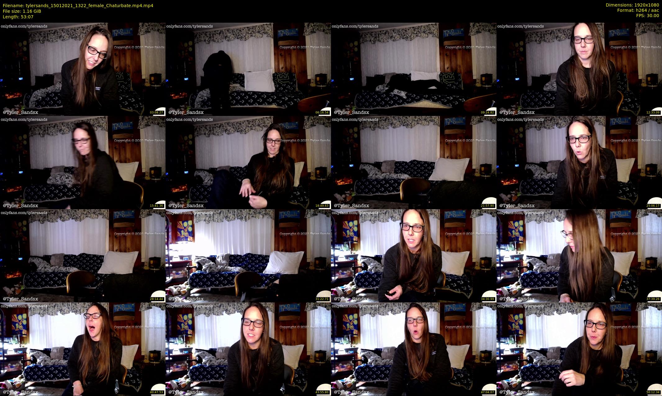 tylersands — 54 minute Chaturbate female cam show recording, 1080p, Jan 15, 2021