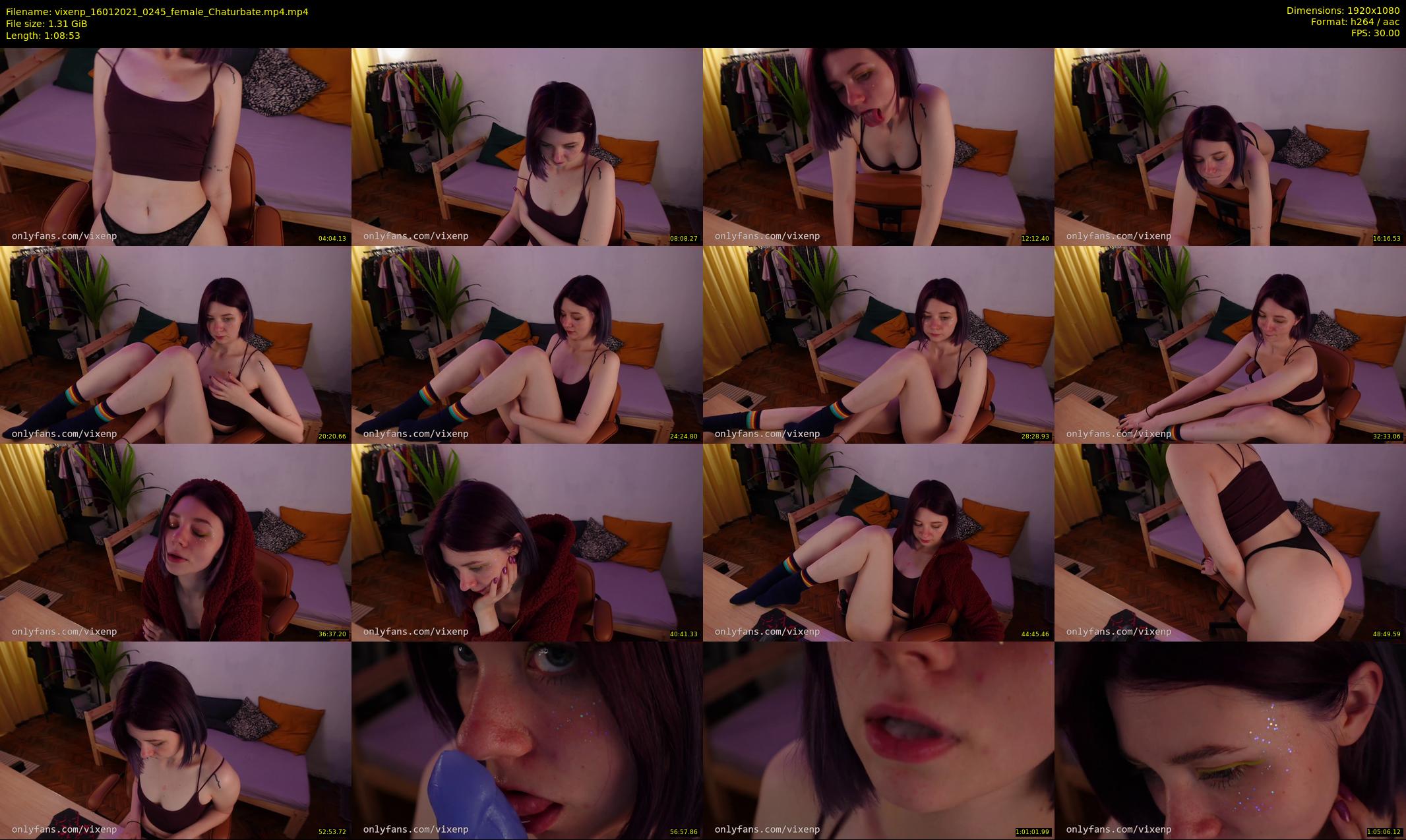 vixenp — 69 minute Chaturbate female cam show recording, 1080p, Jan 16, 2021