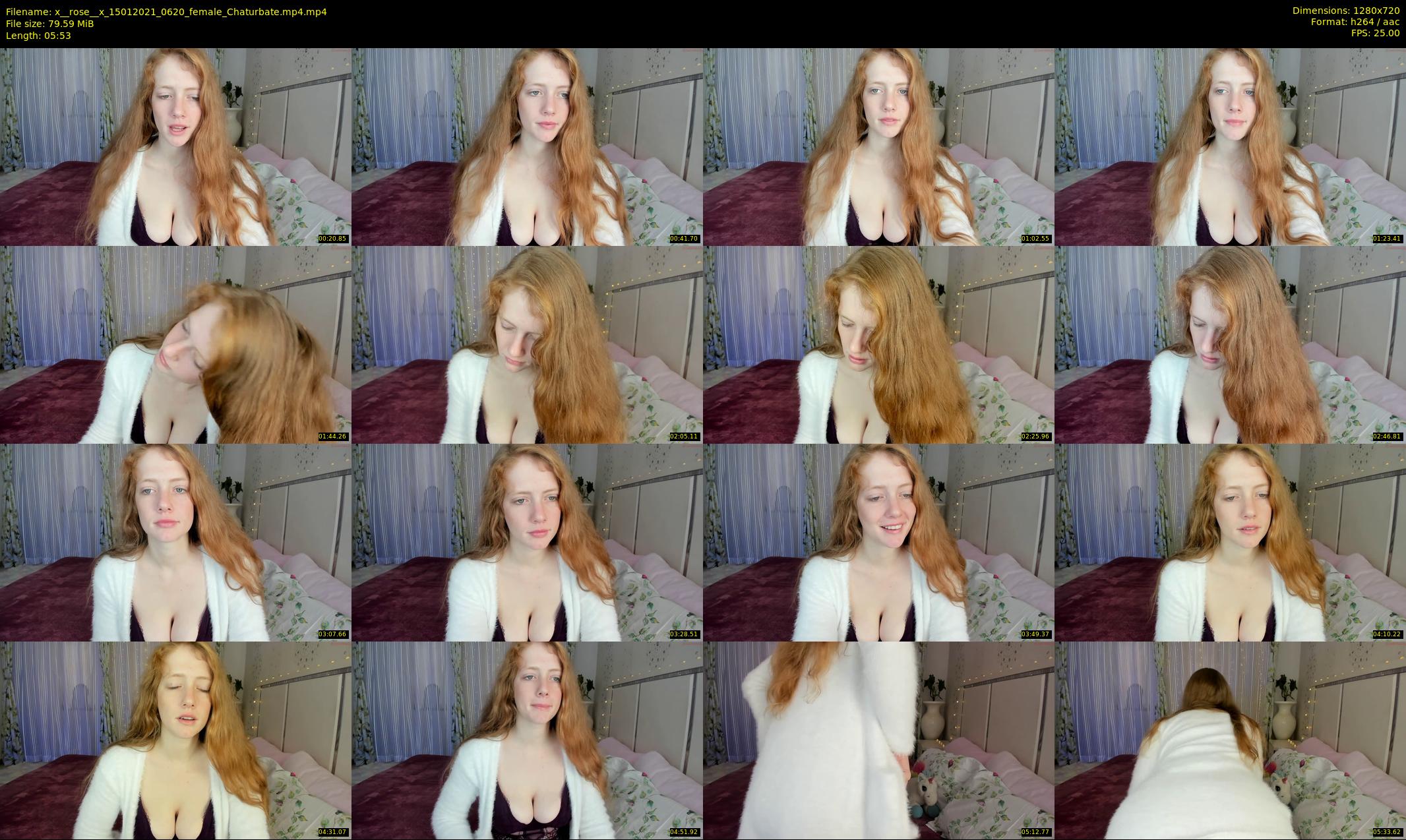 x__rose__x — 6 minute Chaturbate female cam show recording, 720p, Jan 15, 2021