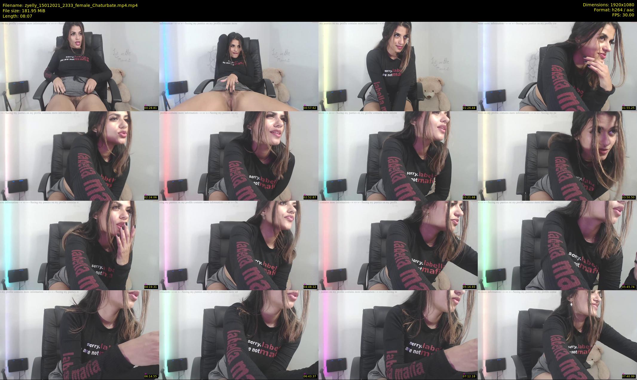zyelly — 9 minute Chaturbate female cam show recording, 1080p, Jan 15, 2021