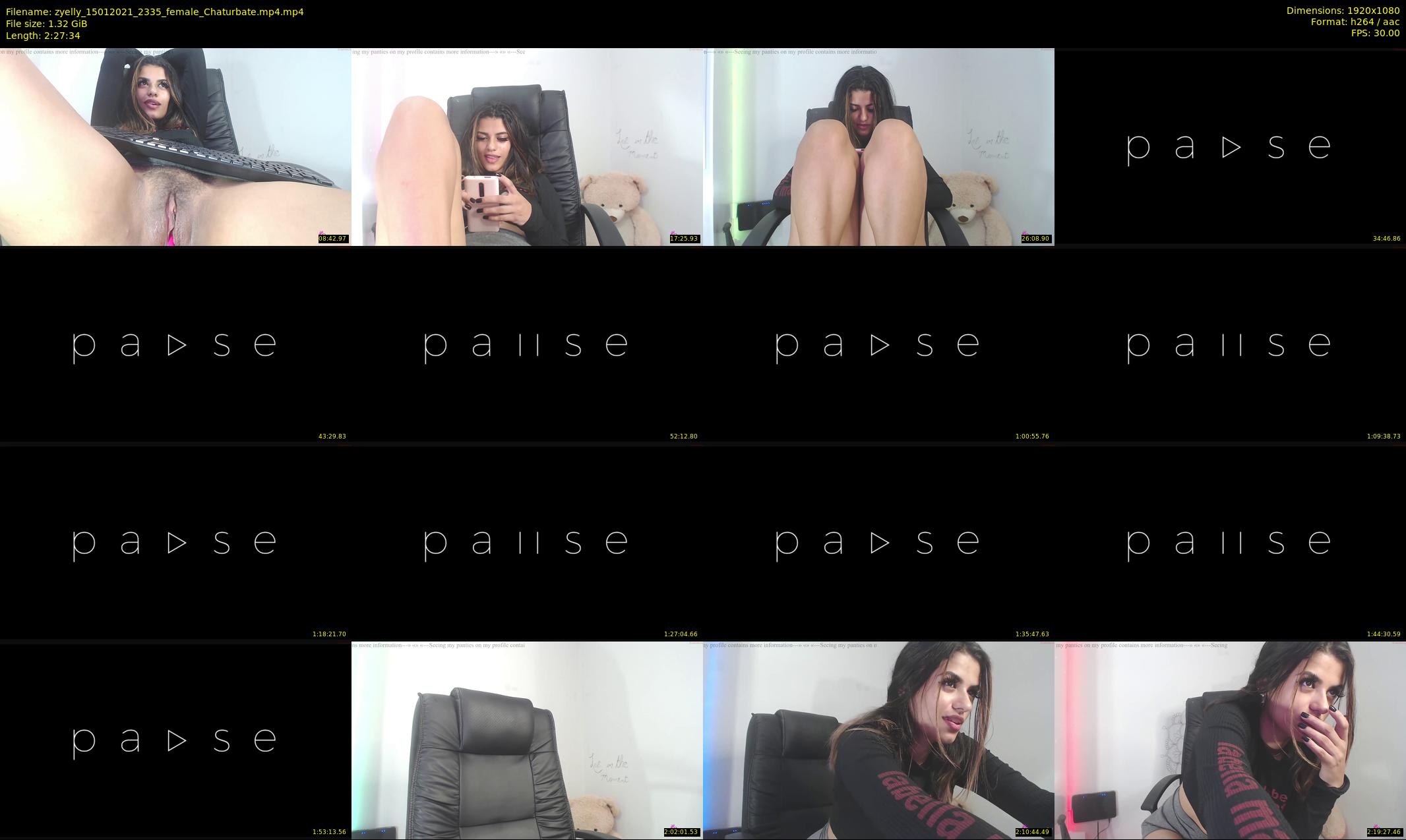 zyelly — 148 minute Chaturbate female cam show recording, 1080p, Jan 15, 2021