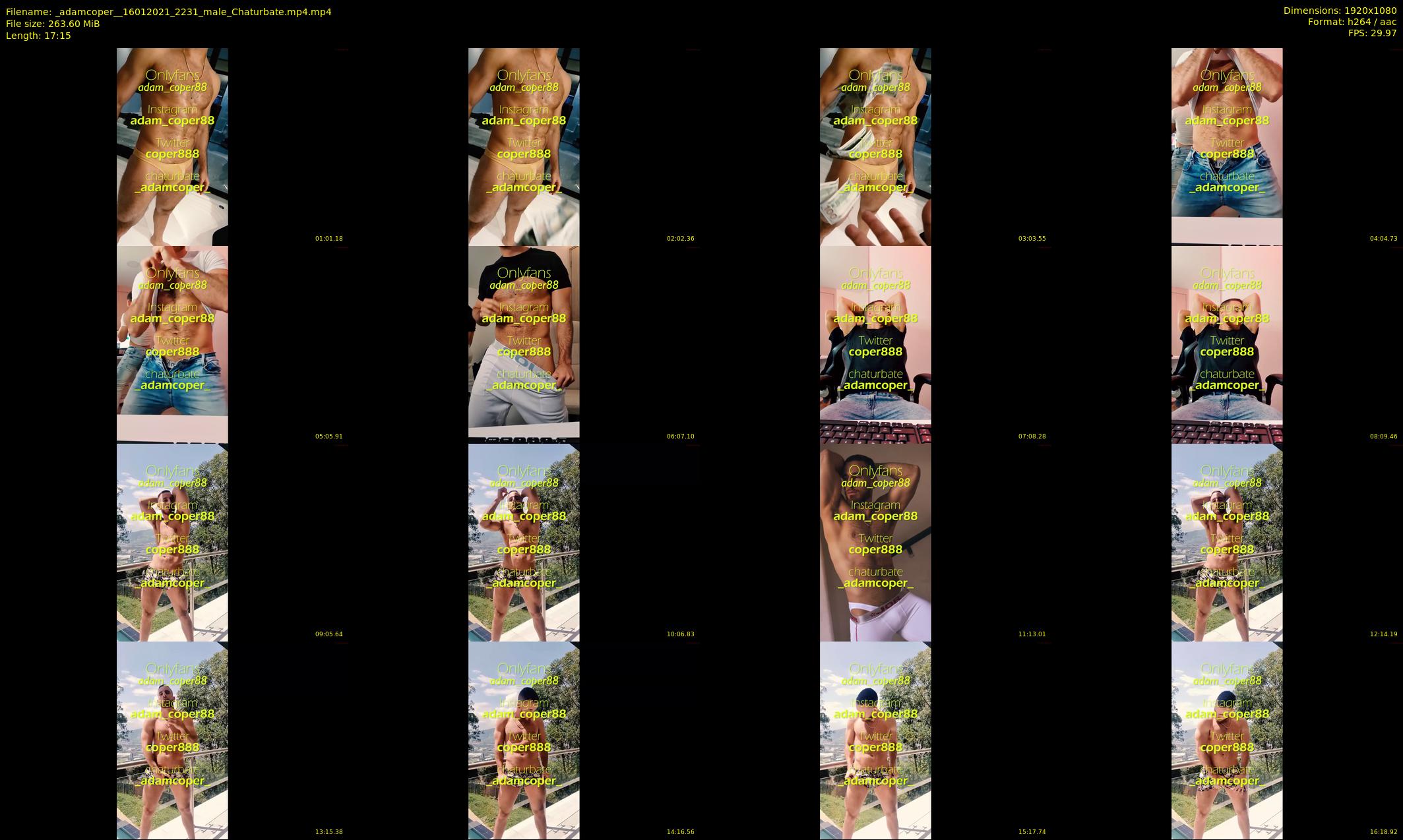 _adamcoper_ — 18 minute Chaturbate male cam show recording, 1080p, Jan 16, 2021