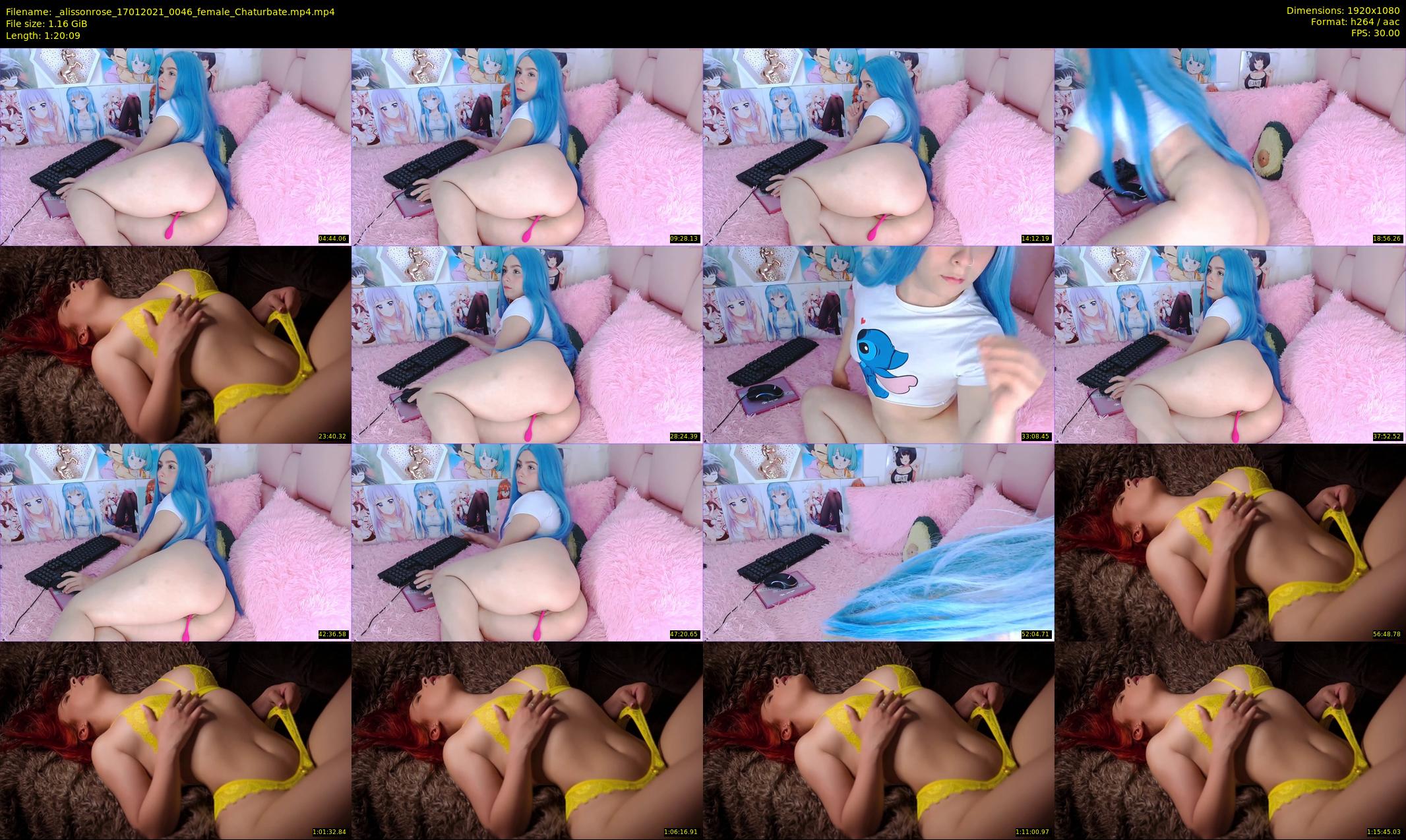_alissonrose — 81 minute Chaturbate female cam show recording, 1080p, Jan 17, 2021