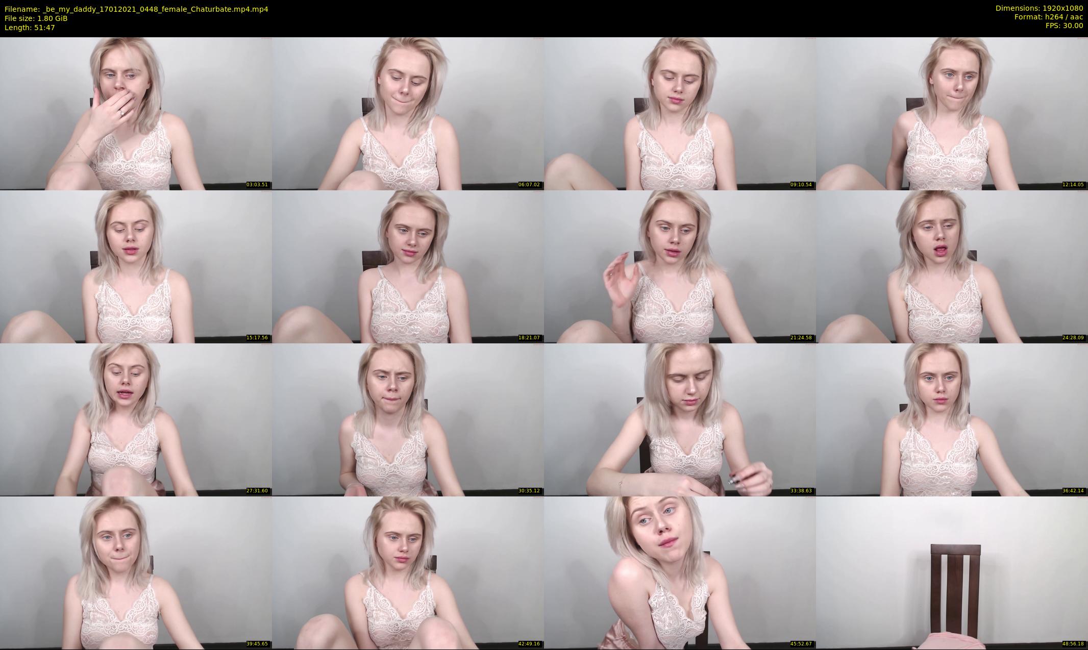 _be_my_daddy — 52 minute Chaturbate female cam show recording, 1080p, Jan 17, 2021