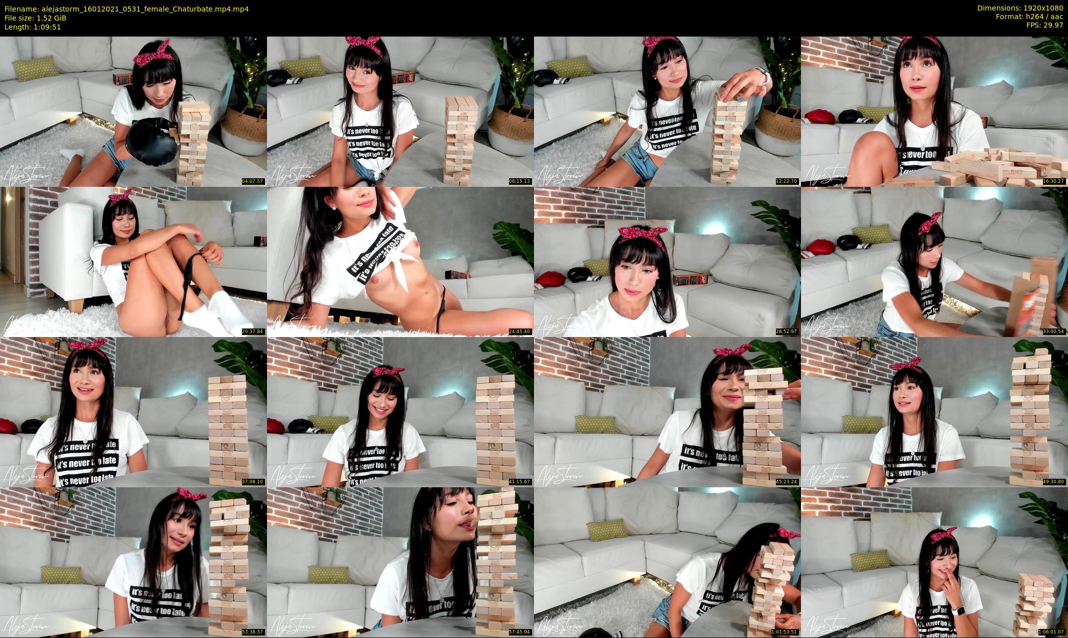 alejastorm — 70 minute Chaturbate female cam show recording, 1080p, Jan 16, 2021