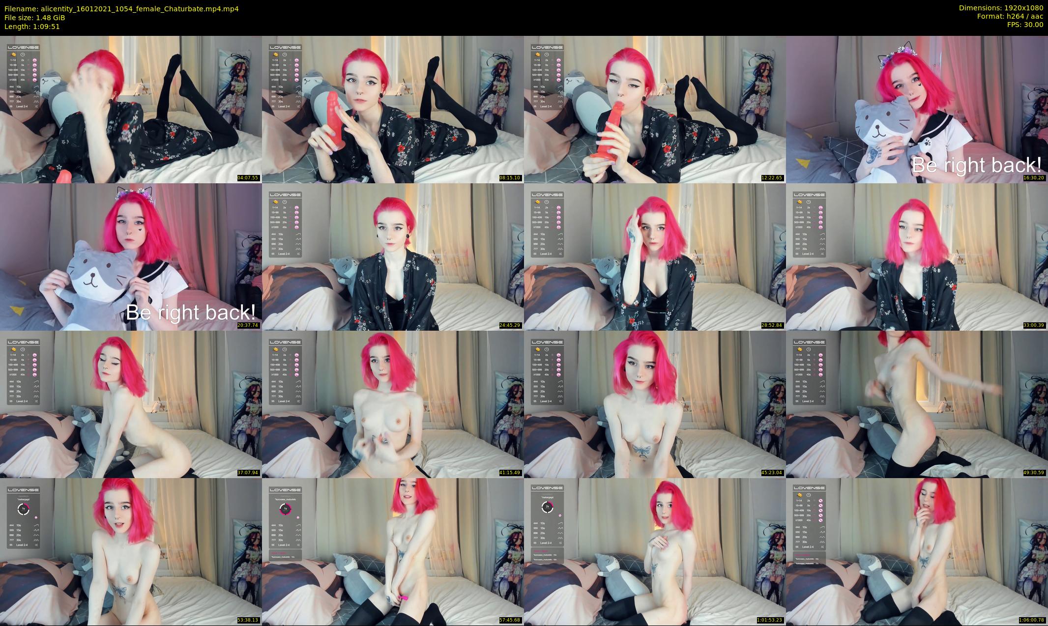 alicentity — 70 minute Chaturbate female cam show recording, 1080p, Jan 16, 2021