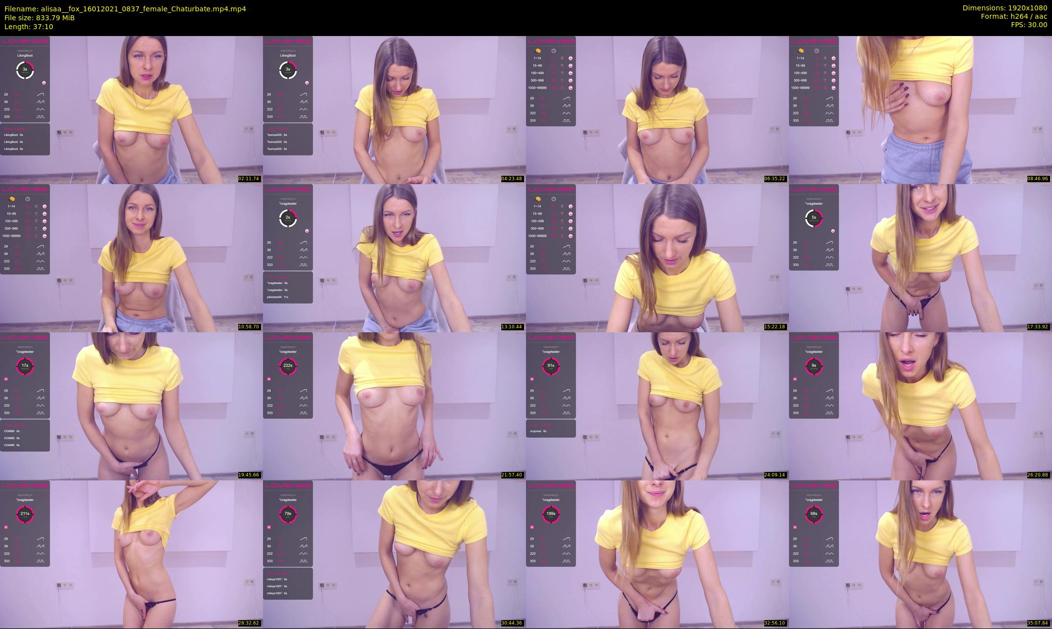alisaa__fox — 38 minute Chaturbate female cam show recording, 1080p, Jan 16, 2021