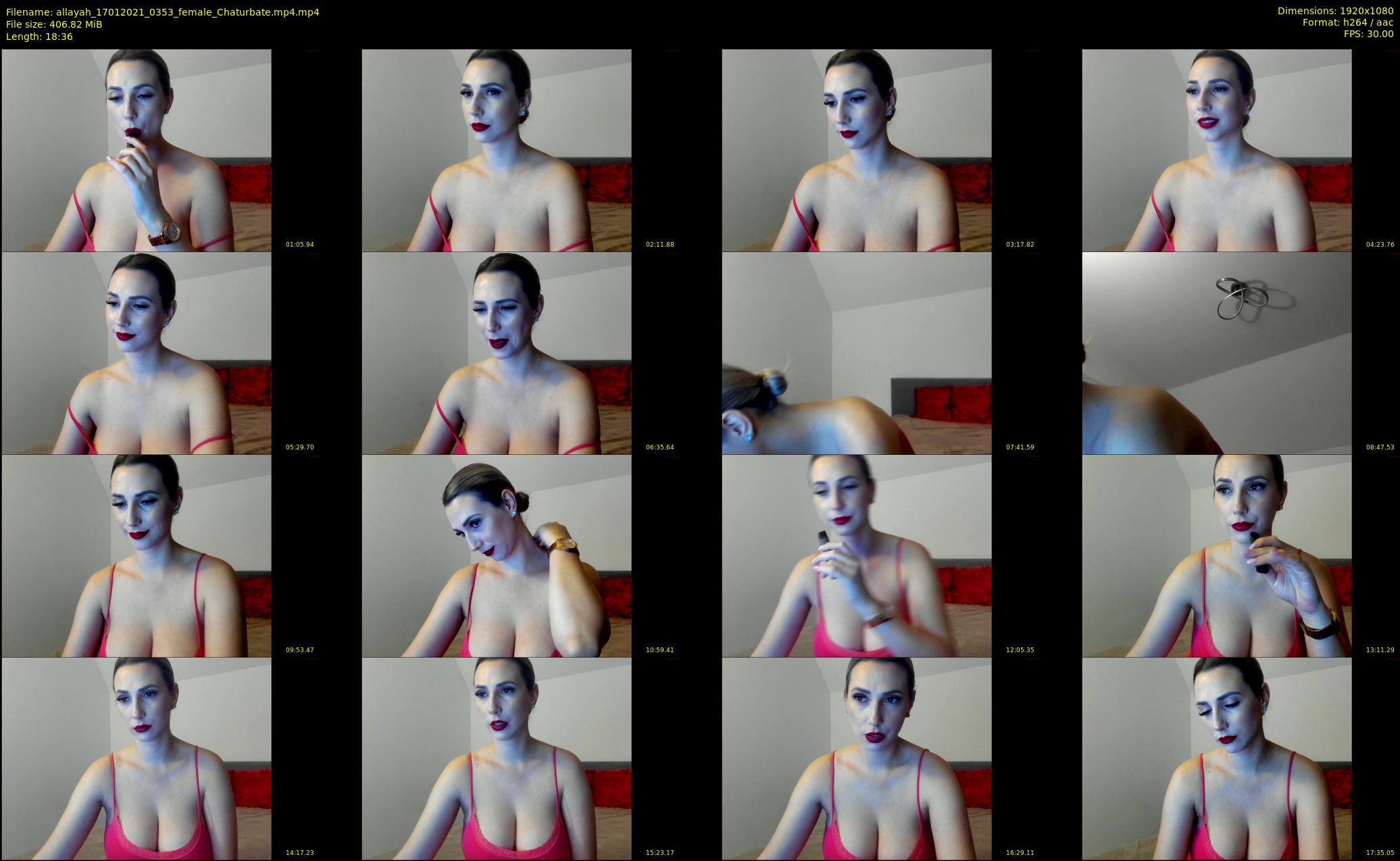 allayah — 19 minute Chaturbate female cam show recording, 1080p, Jan 17, 2021