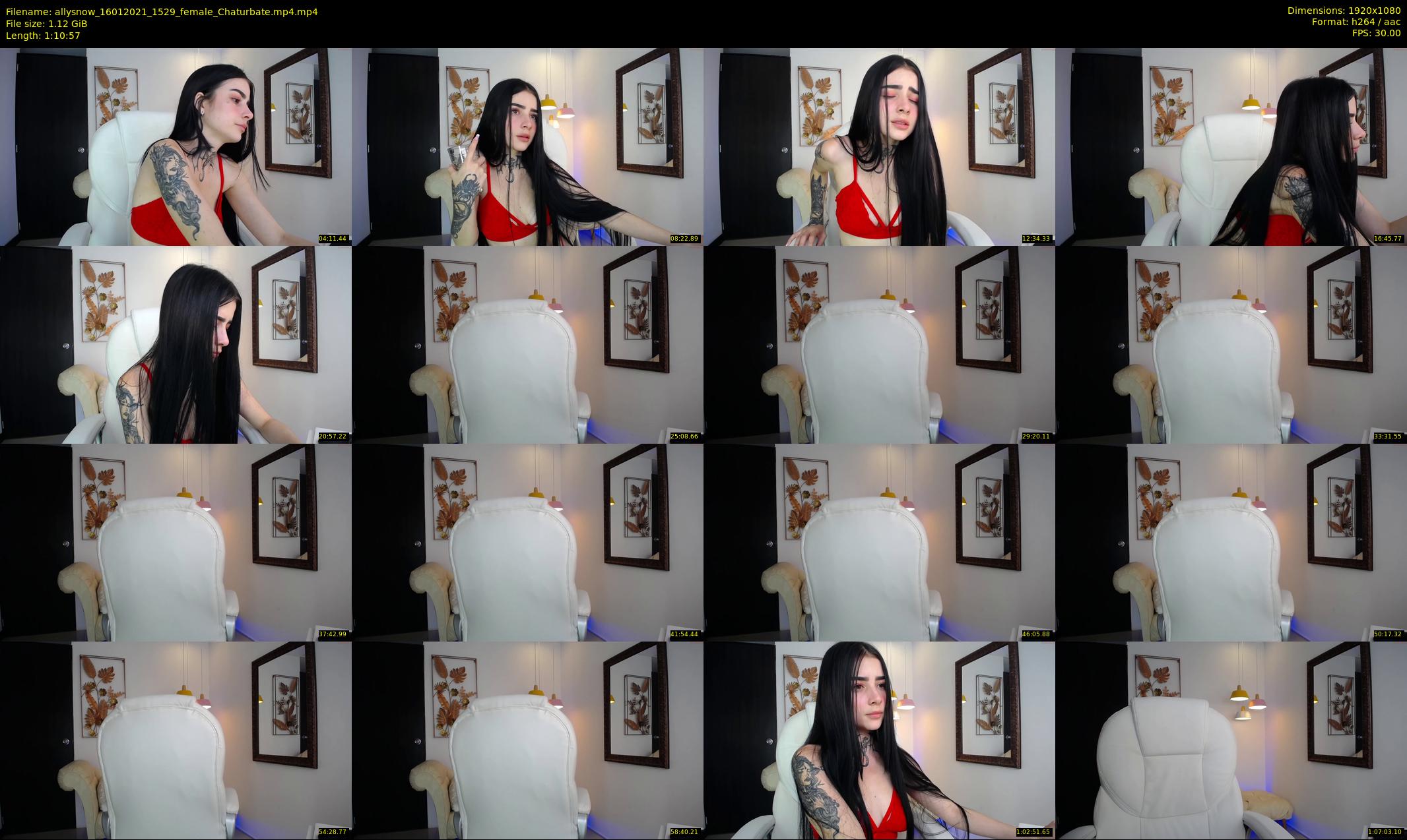 allysnow — 71 minute Chaturbate female cam show recording, 1080p, Jan 16, 2021