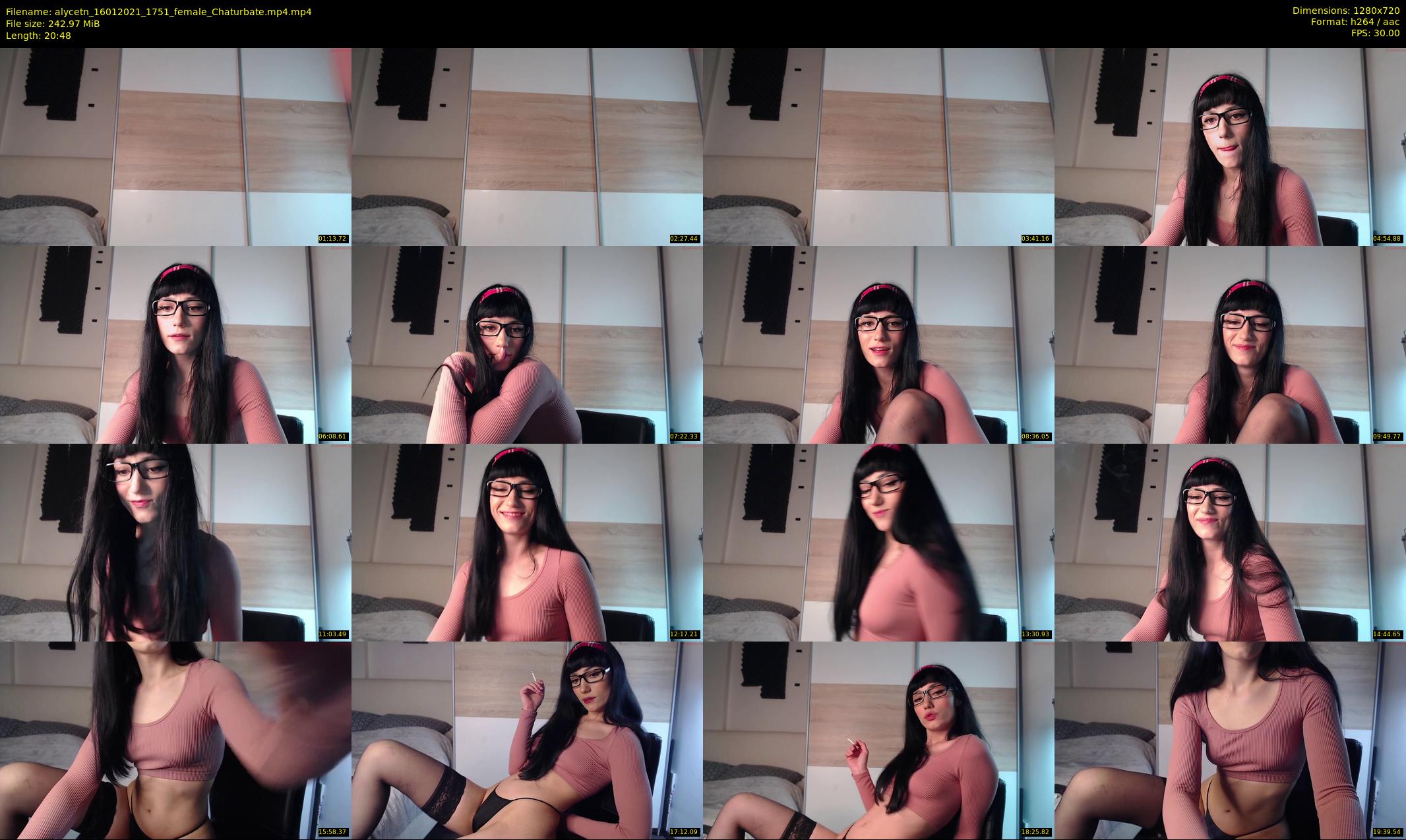 alycetn — 21 minute Chaturbate female cam show recording, 720p, Jan 16, 2021