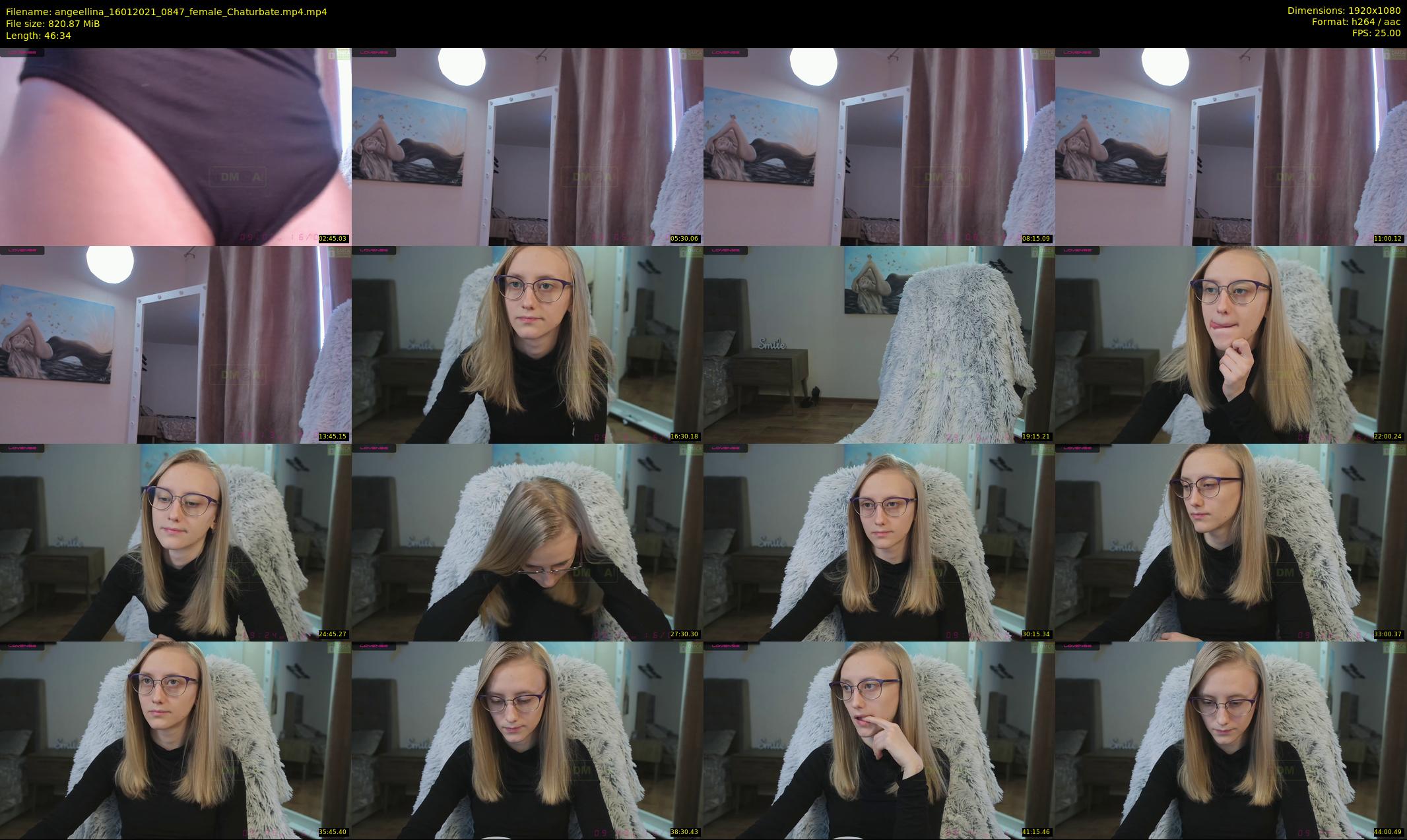 angeellina — 47 minute Chaturbate female cam show recording, 1080p, Jan 16, 2021