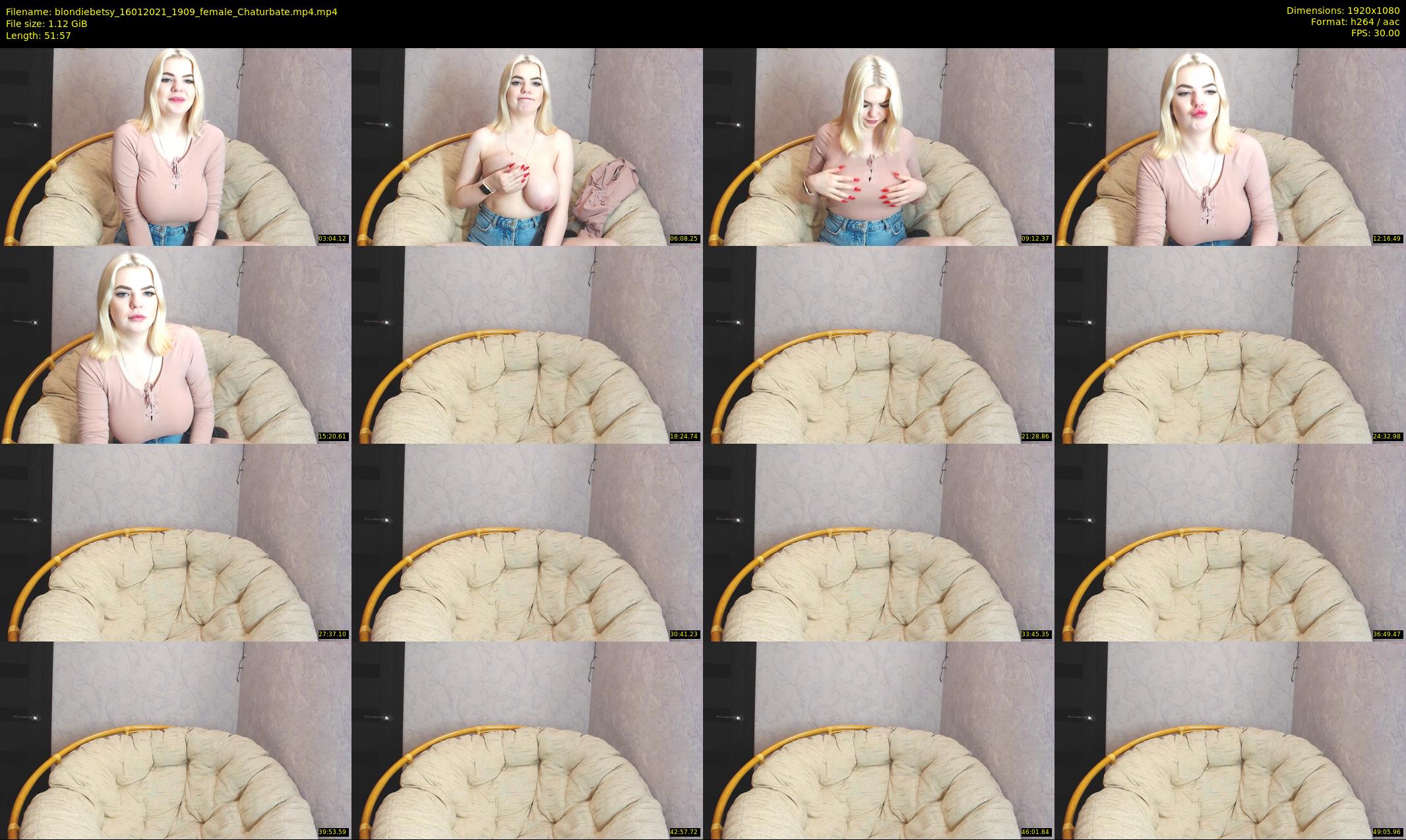 blondiebetsy — 52 minute Chaturbate female cam show recording, 1080p, Jan 16, 2021