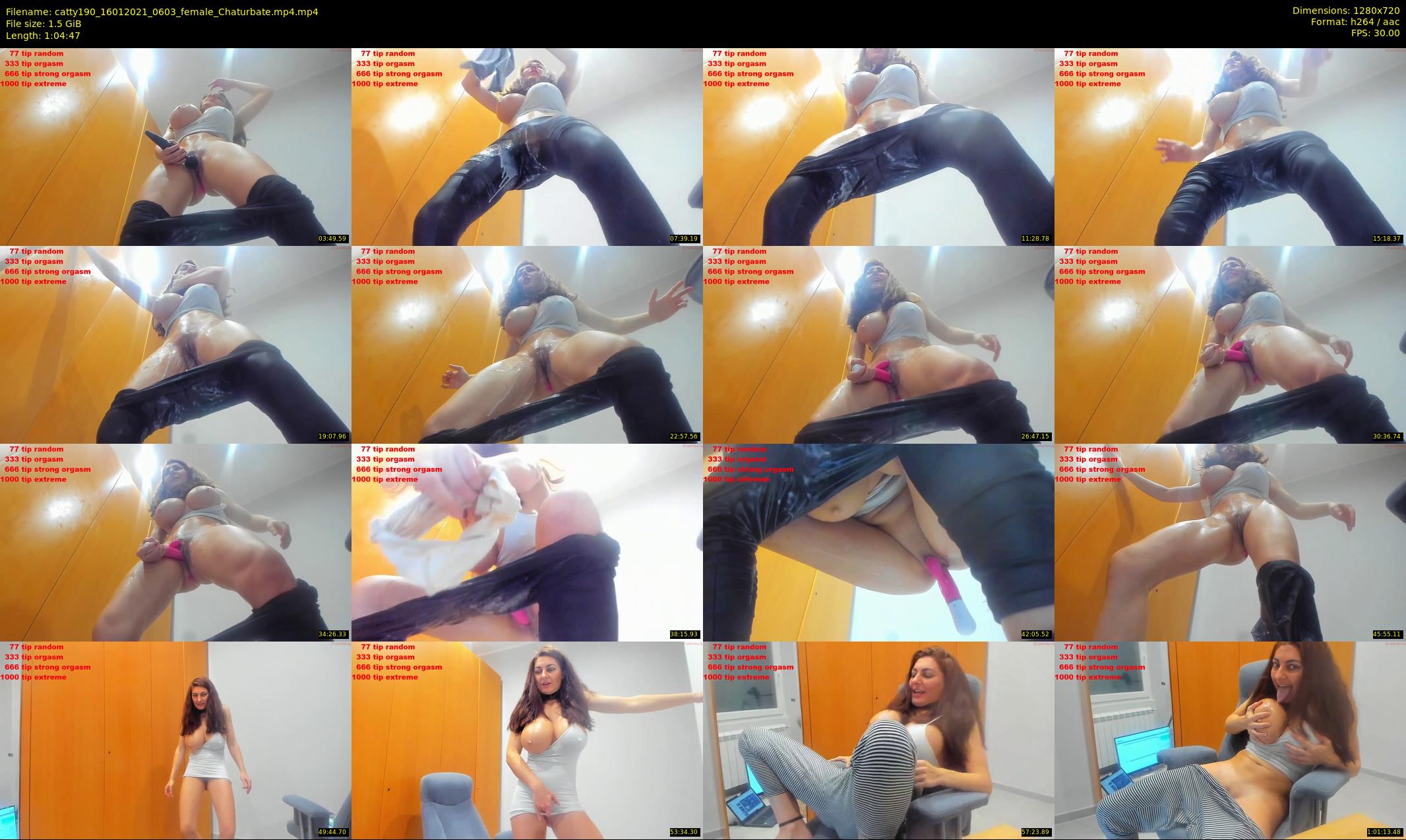 catty190 — 65 minute Chaturbate female cam show recording, 720p, Jan 16, 2021