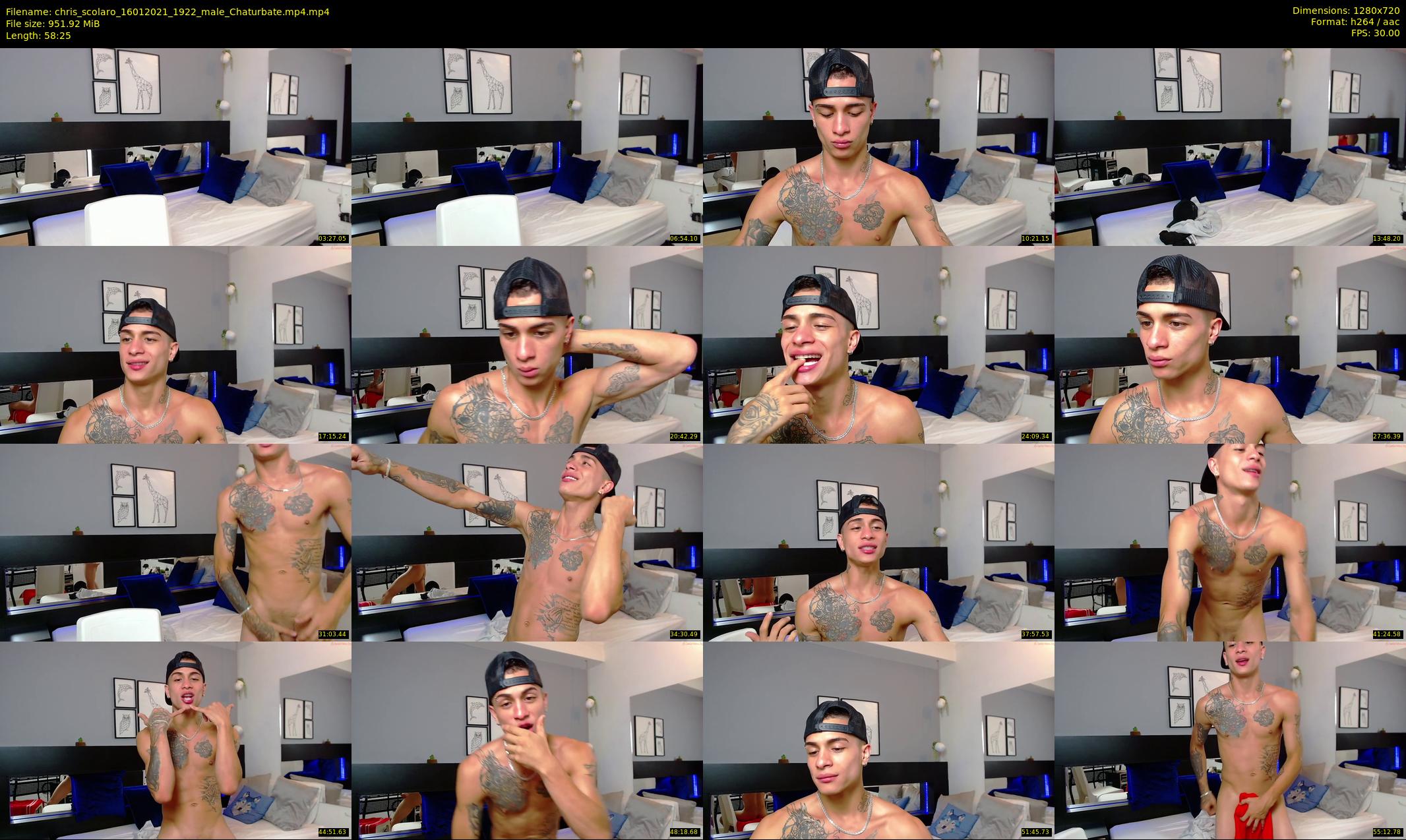chris_scolaro — 59 minute Chaturbate male cam show recording, 720p, Jan 16, 2021