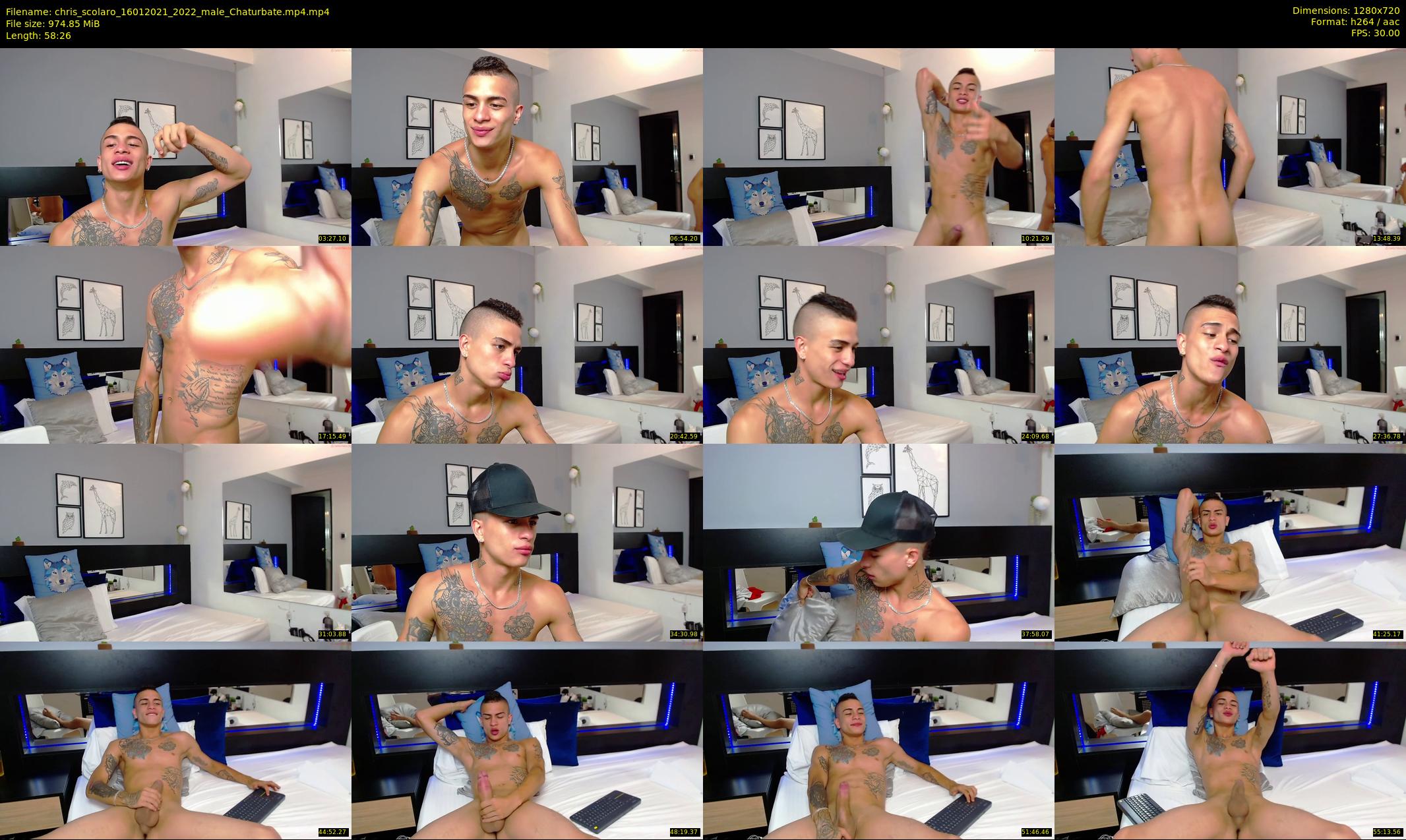 chris_scolaro — 59 minute Chaturbate male cam show recording, 720p, Jan 16, 2021