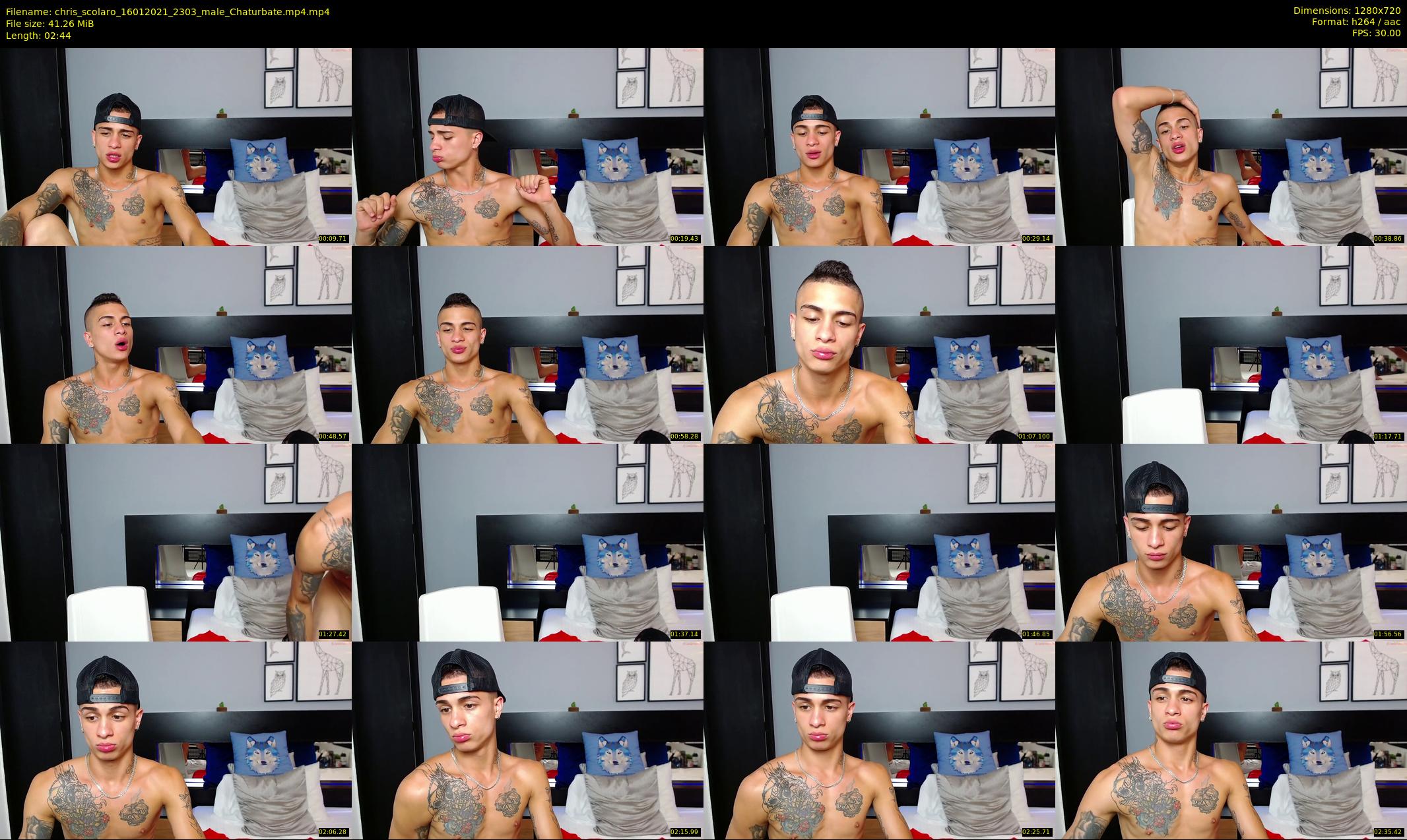 chris_scolaro — 3 minute Chaturbate male cam show recording, 720p, Jan 16, 2021