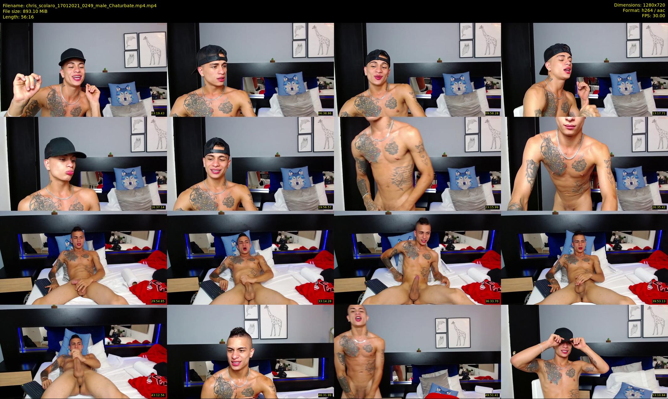 chris_scolaro — 57 minute Chaturbate male cam show recording, 720p, Jan 17, 2021