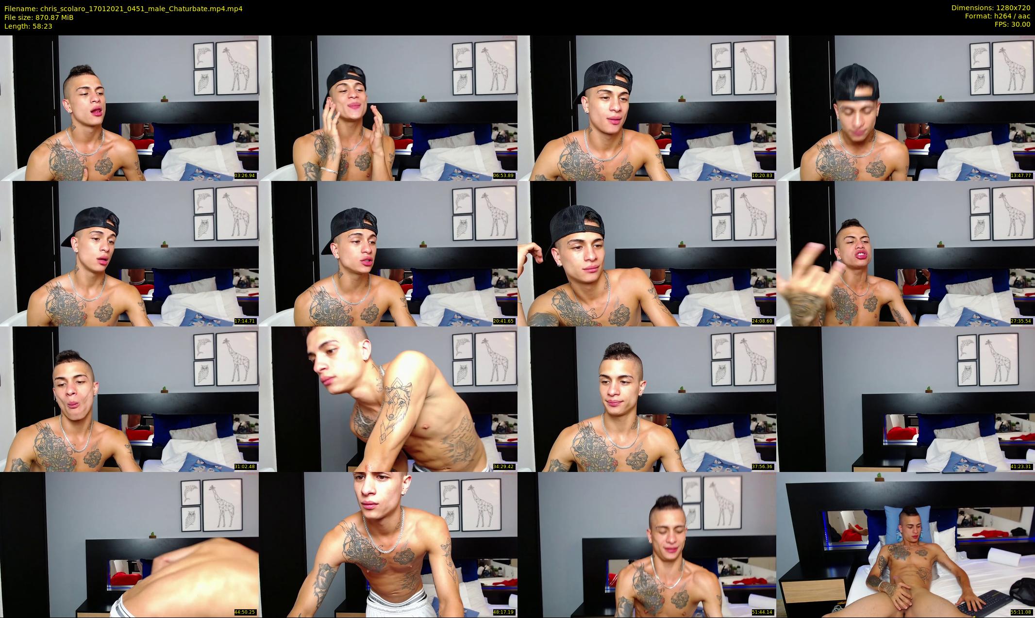 chris_scolaro — 59 minute Chaturbate male cam show recording, 720p, Jan 17, 2021