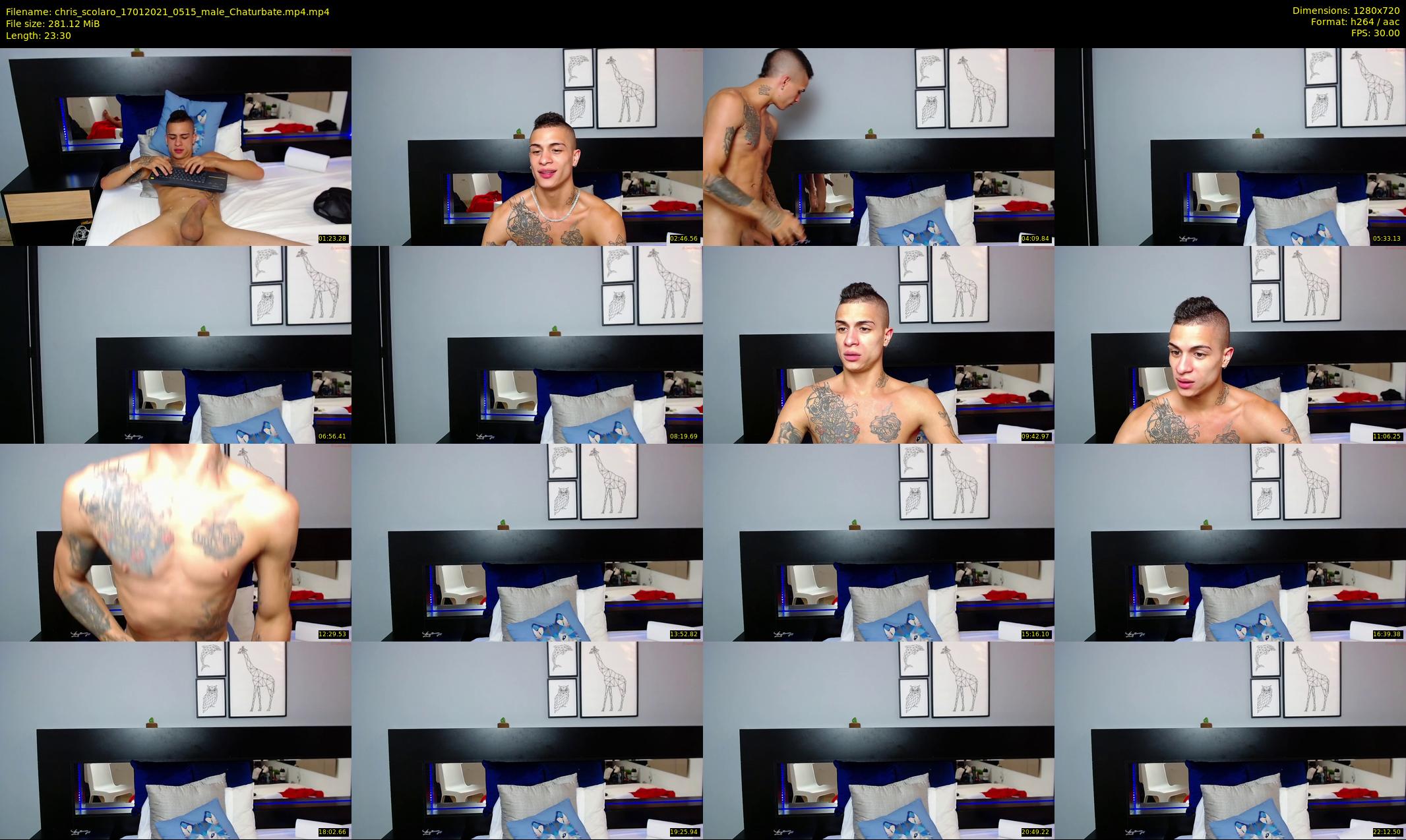 chris_scolaro — 24 minute Chaturbate male cam show recording, 720p, Jan 17, 2021