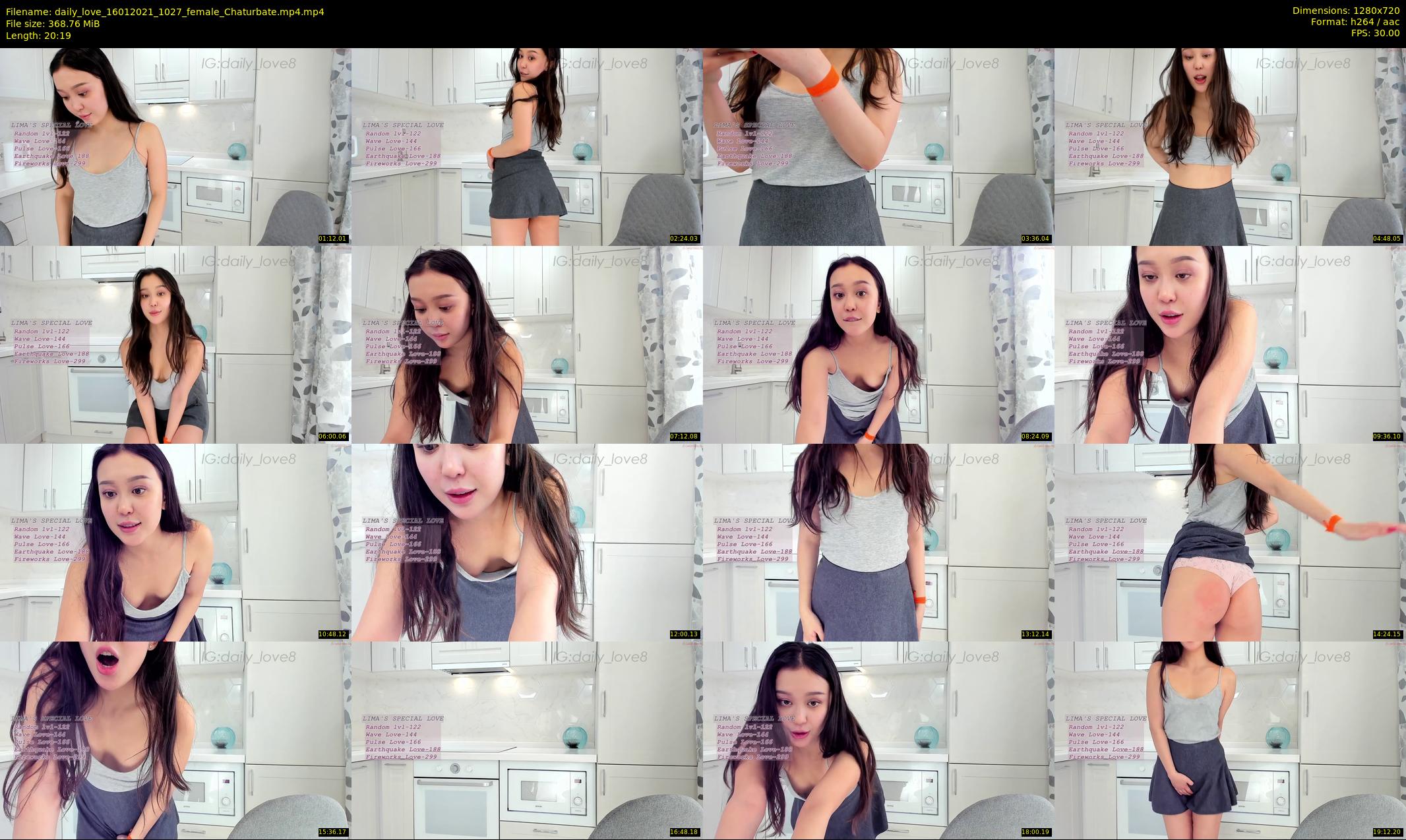 daily_love — 21 minute Chaturbate female cam show recording, 720p, Jan 16, 2021