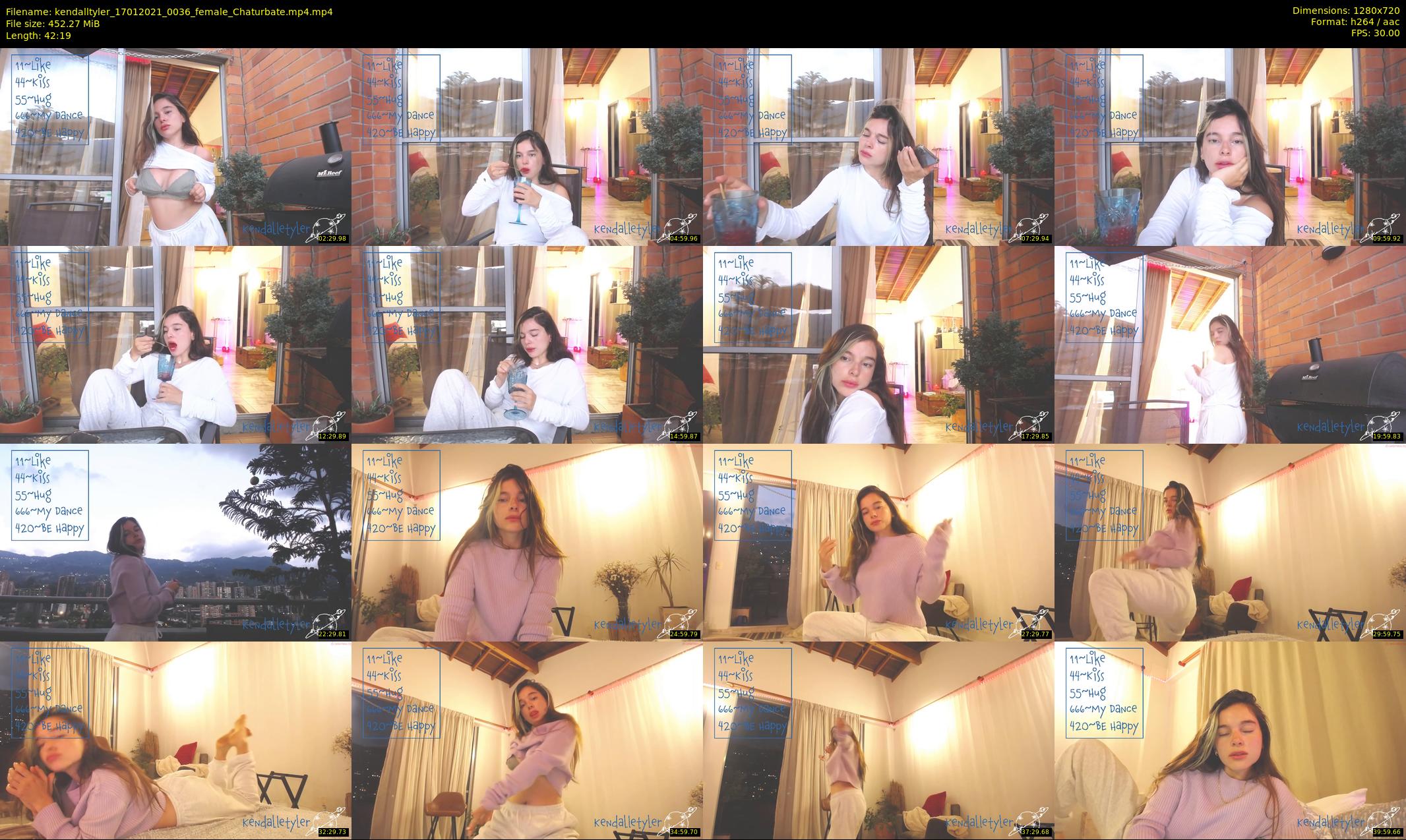 kendalltyler — 43 minute Chaturbate female cam show recording, 720p, Jan 17, 2021