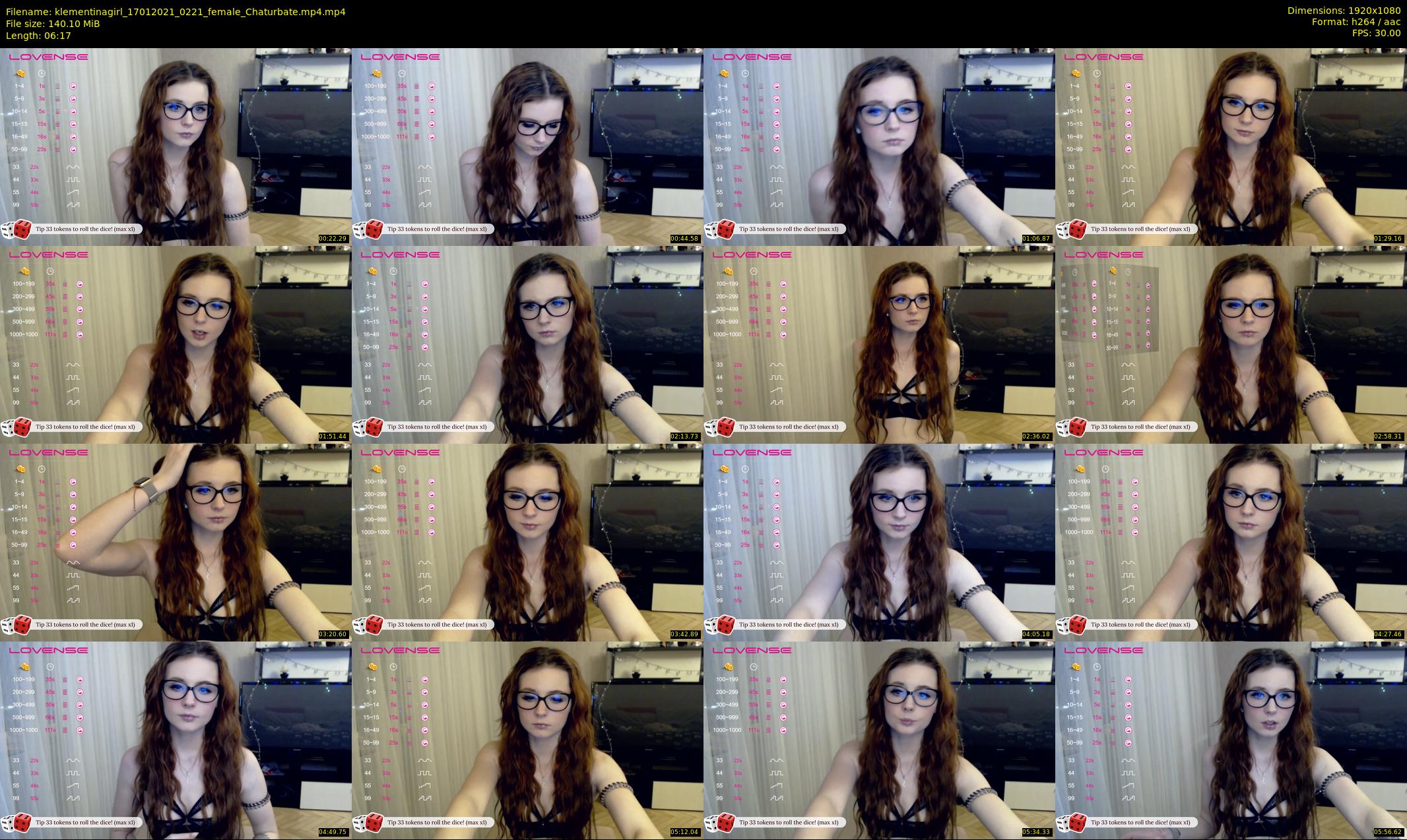 klementinagirl — 7 minute Chaturbate female cam show recording, 1080p, Jan 17, 2021