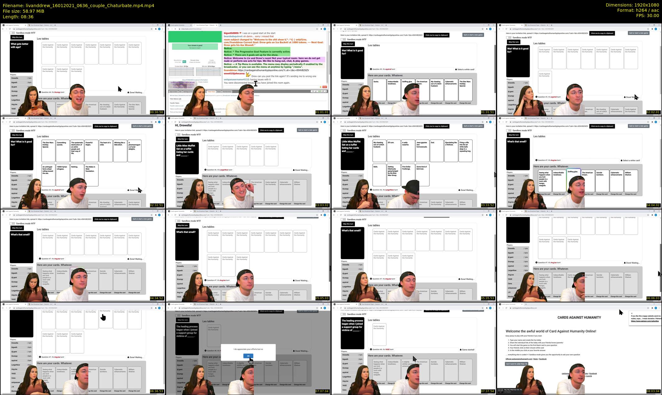 livanddrew — 9 minute Chaturbate couple cam show recording, 1080p, Jan 16, 2021