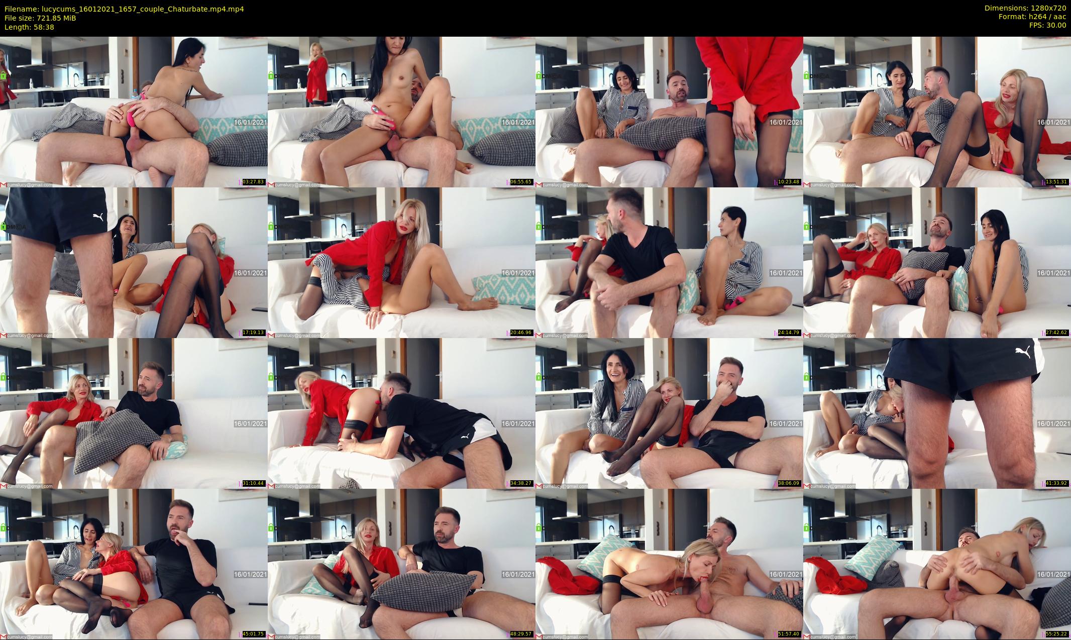 lucycums — 59 minute Chaturbate couple cam show recording, 720p, Jan 16, 2021