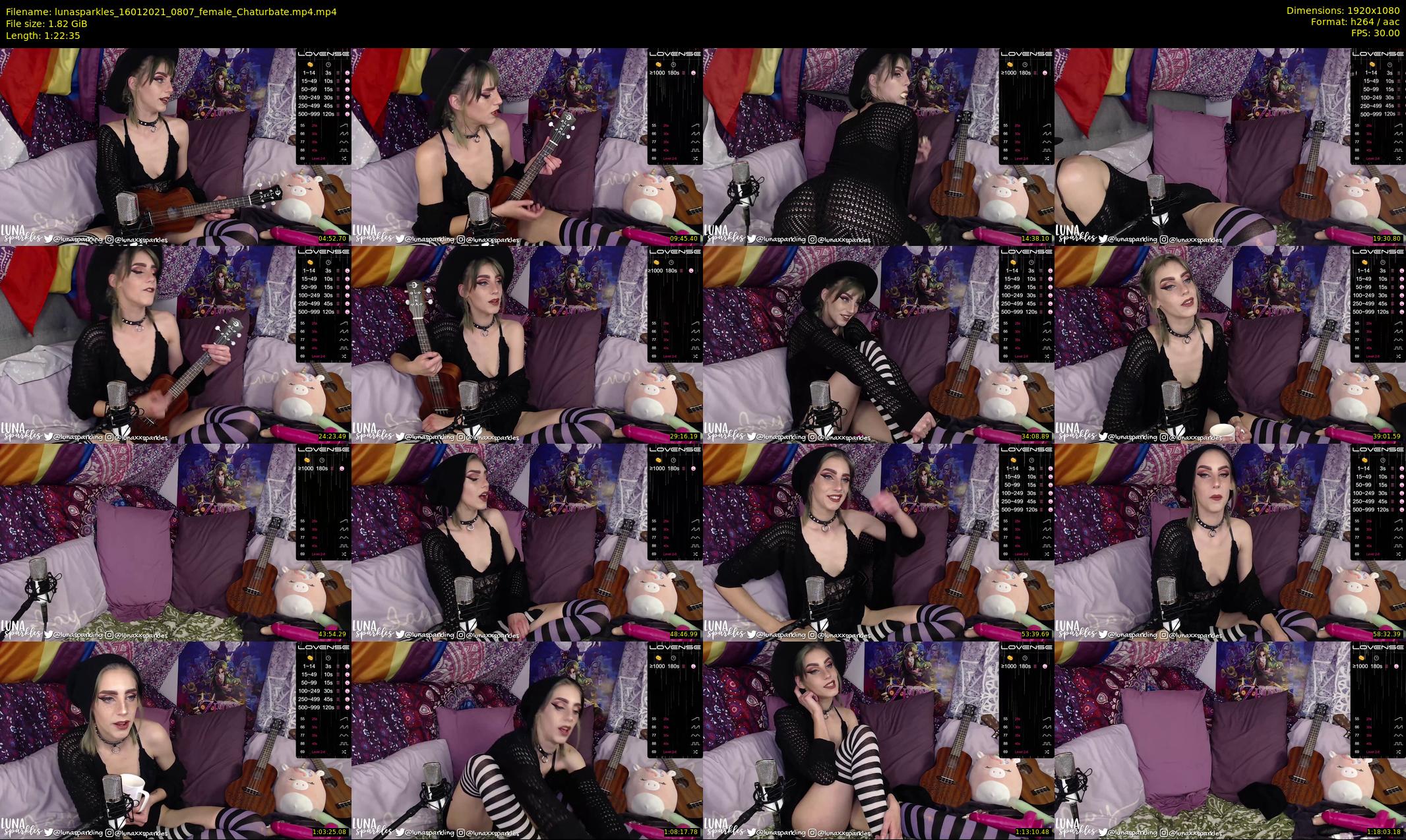 lunasparkles — 83 minute Chaturbate female cam show recording, 1080p, Jan 16, 2021