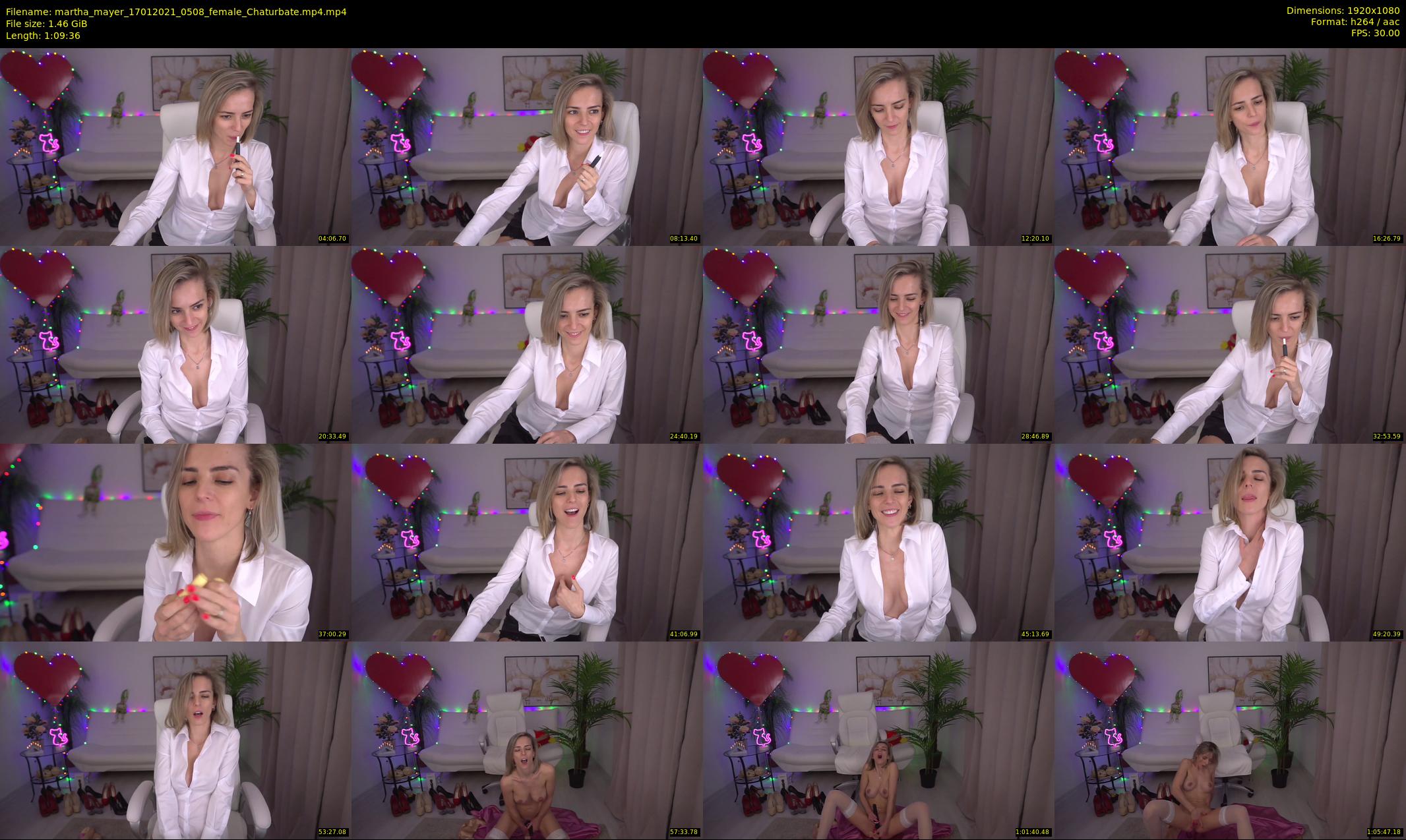 martha_mayer — 70 minute Chaturbate female cam show recording, 1080p, Jan 17, 2021