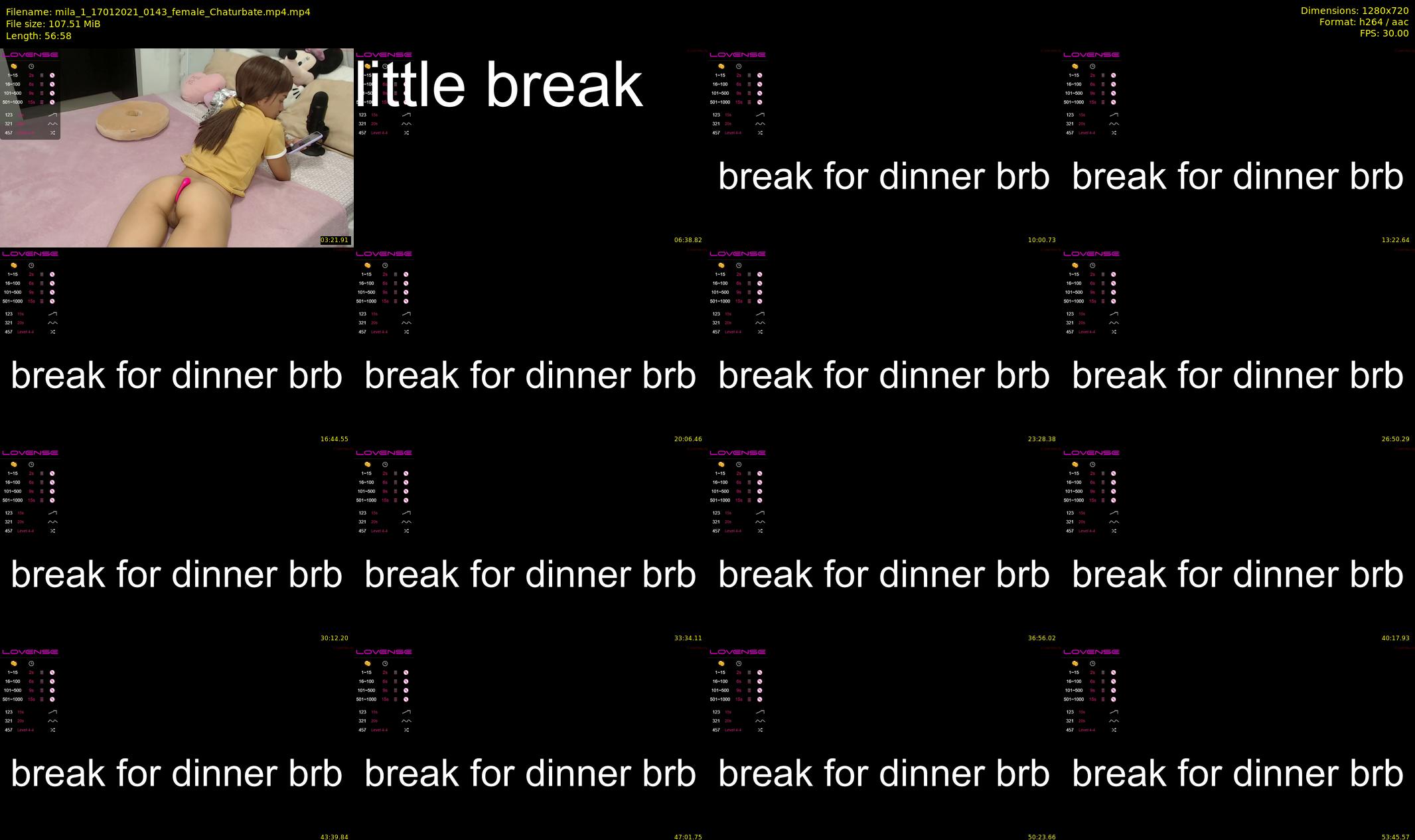 mila_1 — 57 minute Chaturbate female cam show recording, 720p, Jan 17, 2021