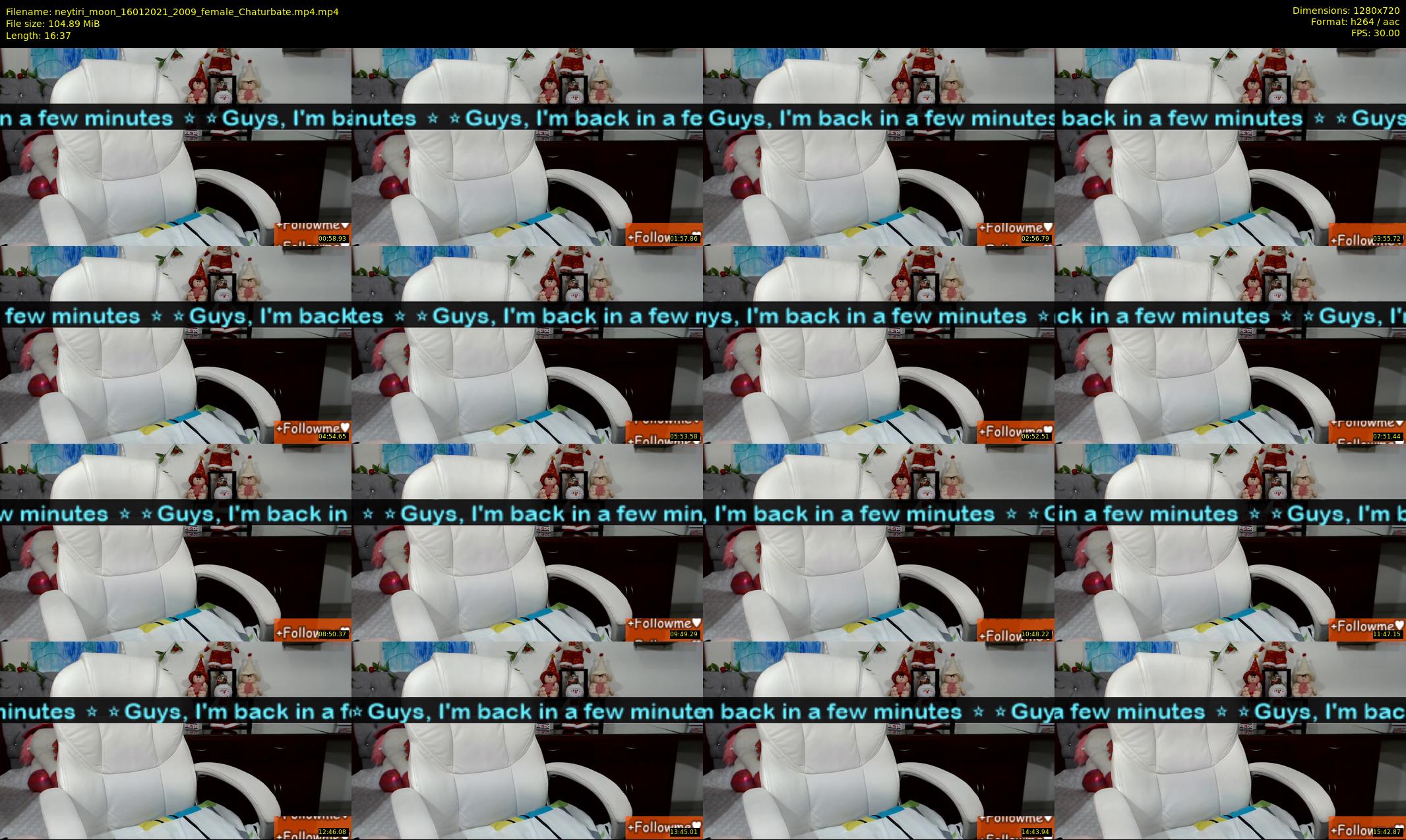 neytiri_moon — 17 minute Chaturbate female cam show recording, 720p, Jan 16, 2021