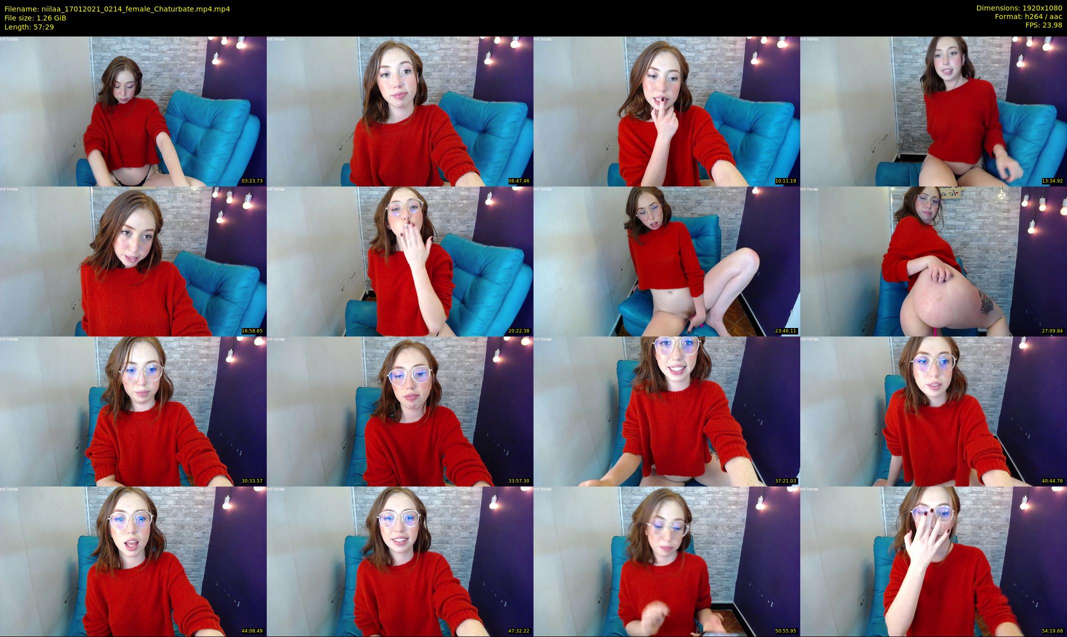 niilaa — 58 minute Chaturbate female cam show recording, 1080p, Jan 17, 2021