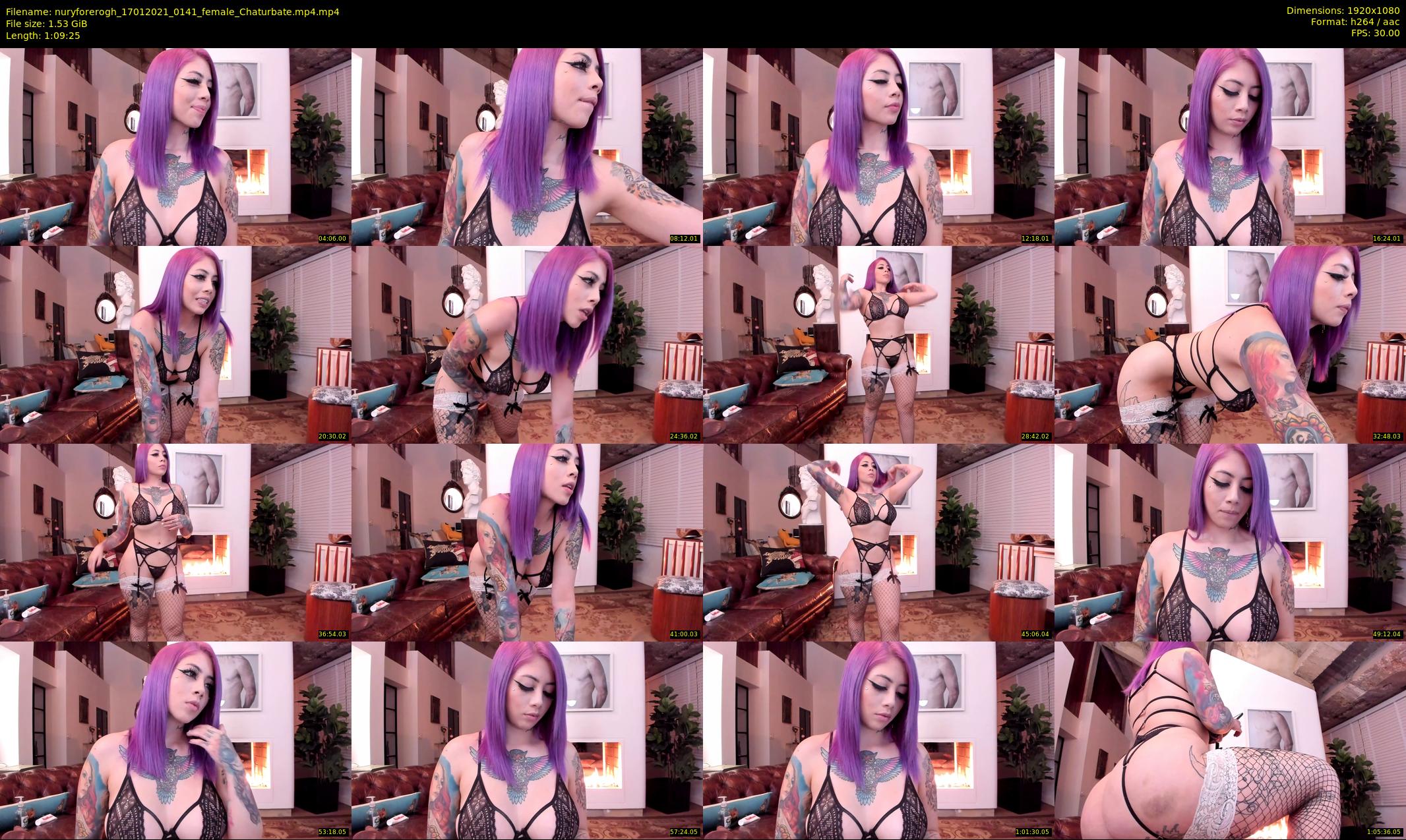 nuryforerogh — 70 minute Chaturbate female cam show recording, 1080p, Jan 17, 2021