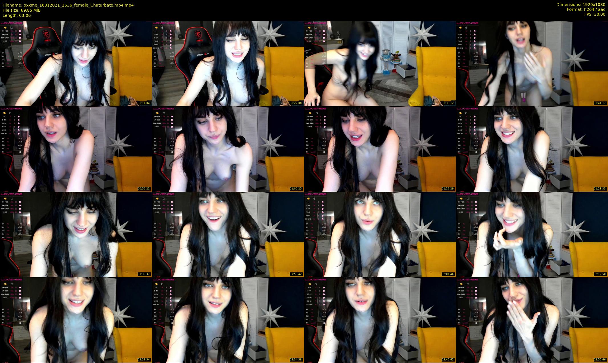 oxxme — 4 minute Chaturbate female cam show recording, 1080p, Jan 16, 2021