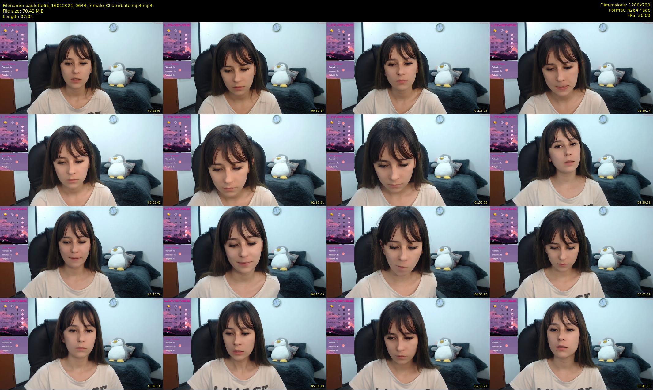 paulette65 — 8 minute Chaturbate female cam show recording, 720p, Jan 16, 2021