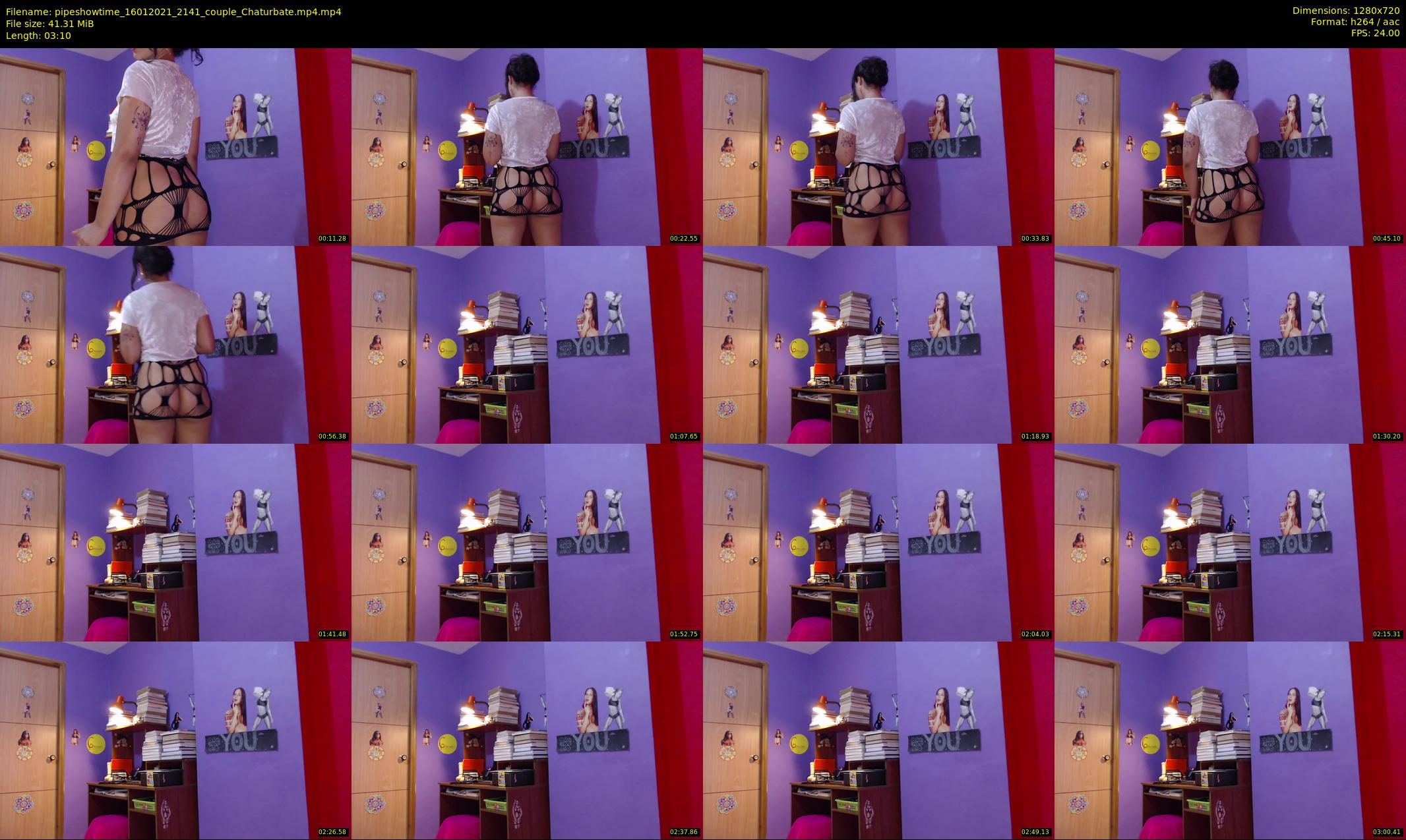 pipeshowtime — 4 minute Chaturbate couple cam show recording, 720p, Jan 16, 2021