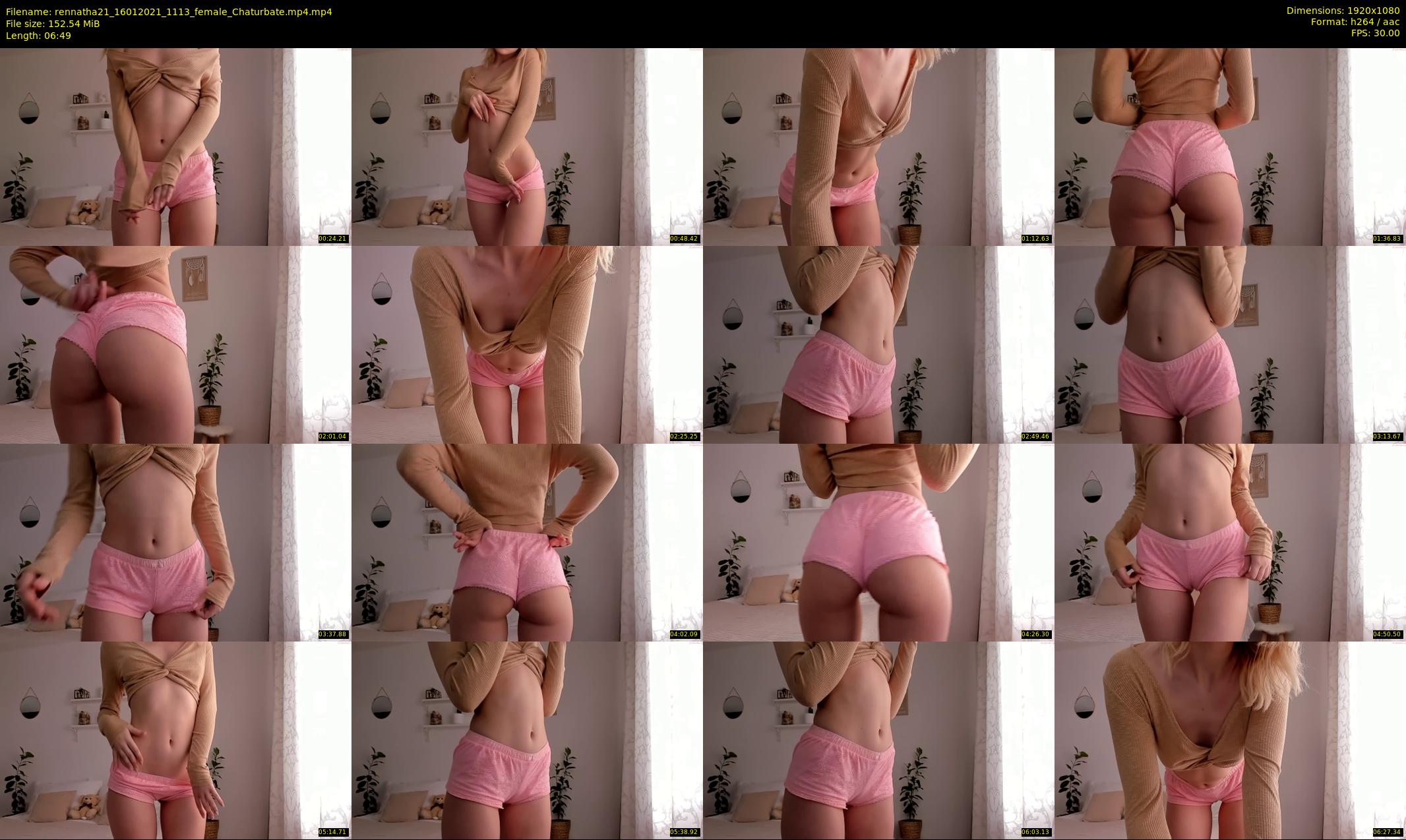rennatha21 — 7 minute Chaturbate female cam show recording, 1080p, Jan 16, 2021