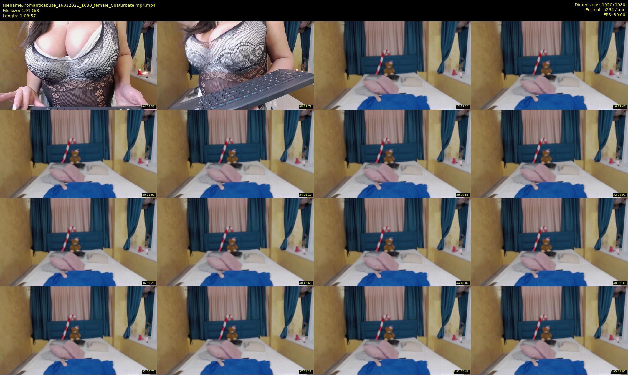 romanticabuse — 69 minute Chaturbate female cam show recording, 1080p, Jan 16, 2021