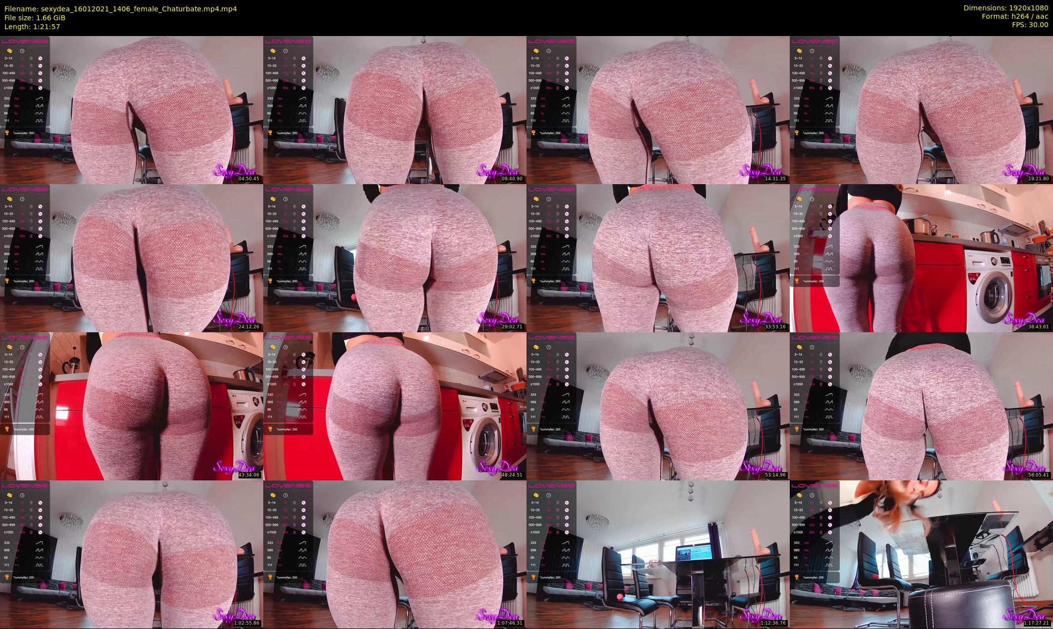 sexydea — 82 minute Chaturbate female cam show recording, 1080p, Jan 16, 2021