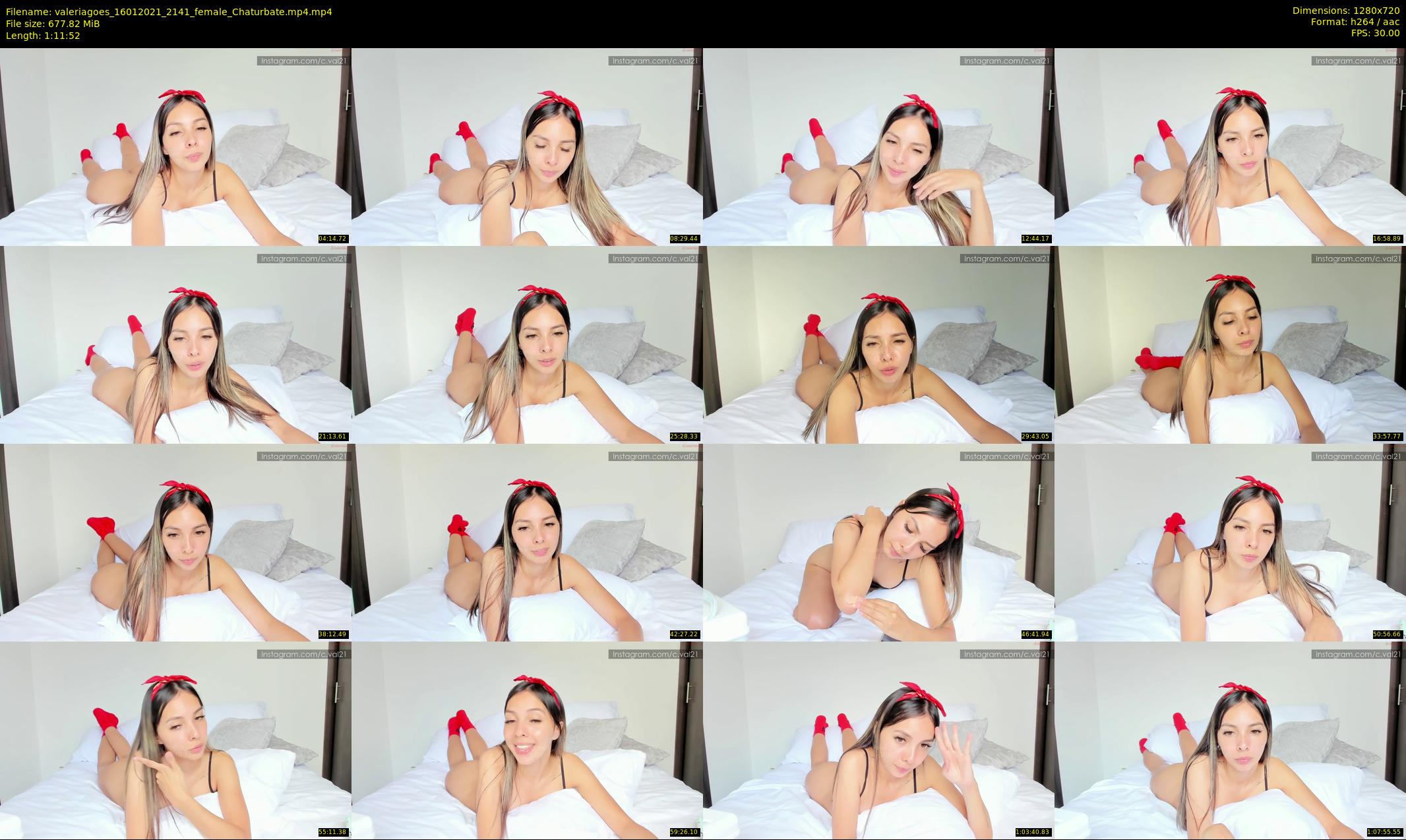 valeriagoes — 72 minute Chaturbate female cam show recording, 720p, Jan 16, 2021