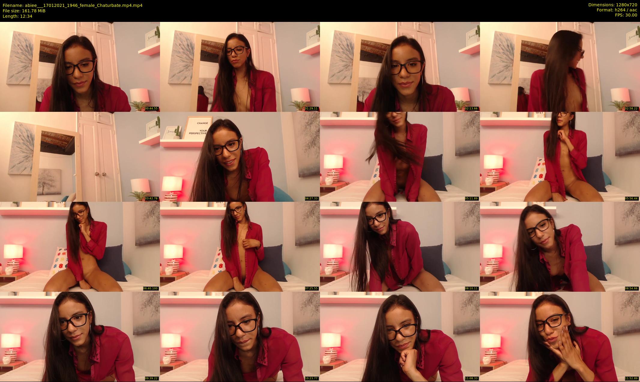 abiee__ — 13 minute Chaturbate female cam show recording, 720p, Jan 17, 2021