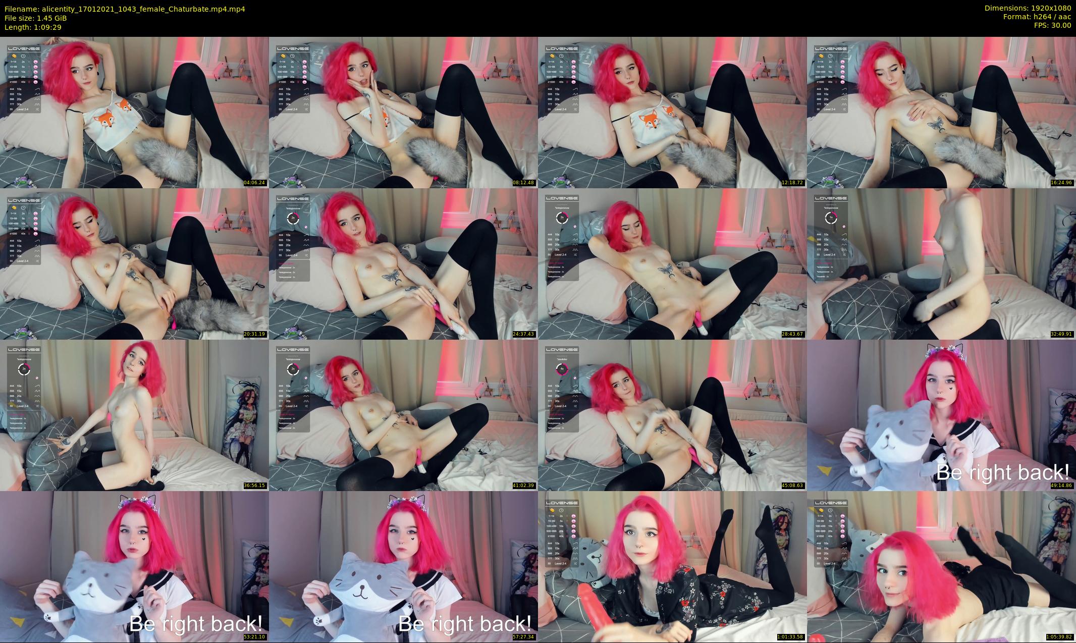 alicentity — 70 minute Chaturbate female cam show recording, 1080p, Jan 17, 2021