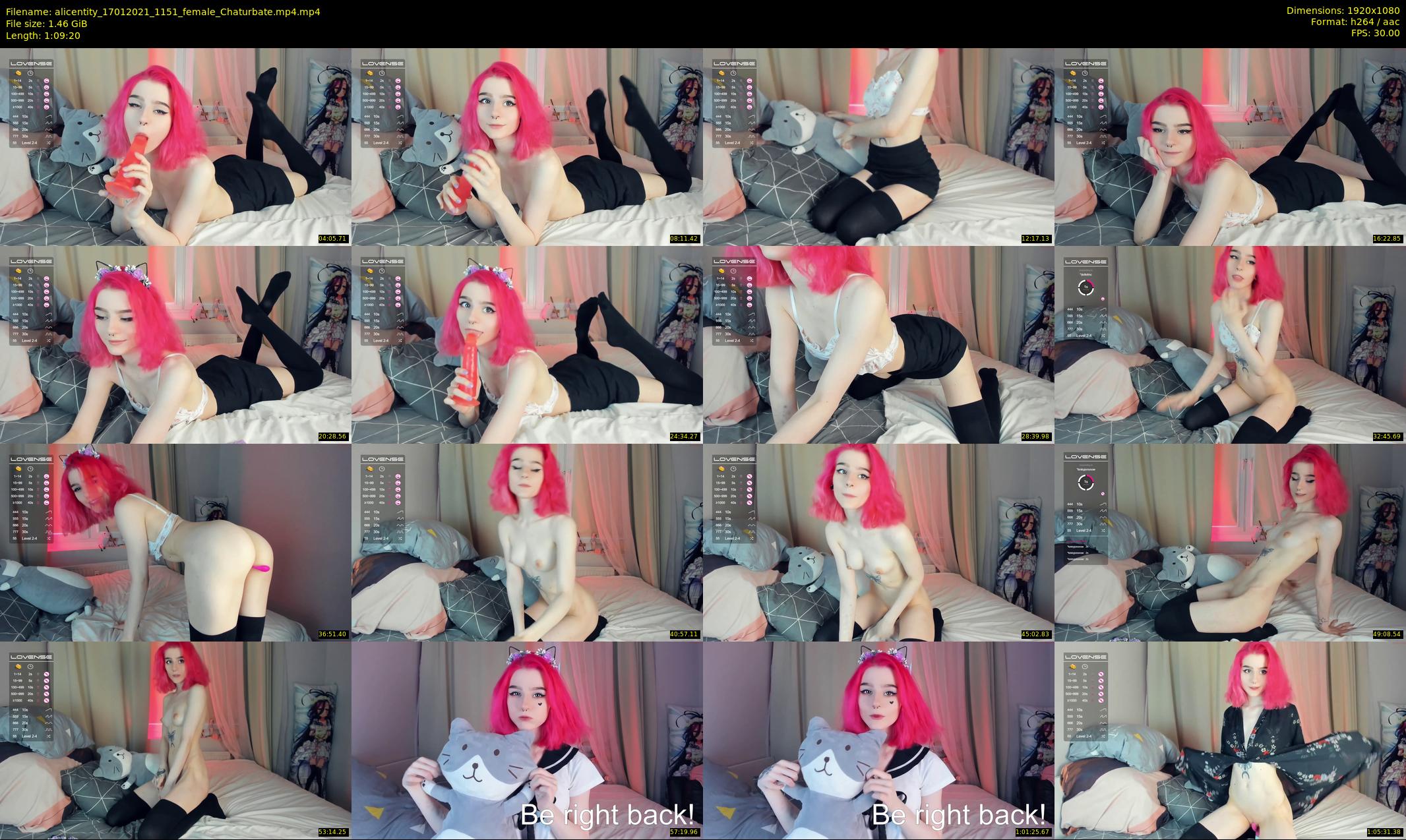 alicentity — 70 minute Chaturbate female cam show recording, 1080p, Jan 17, 2021