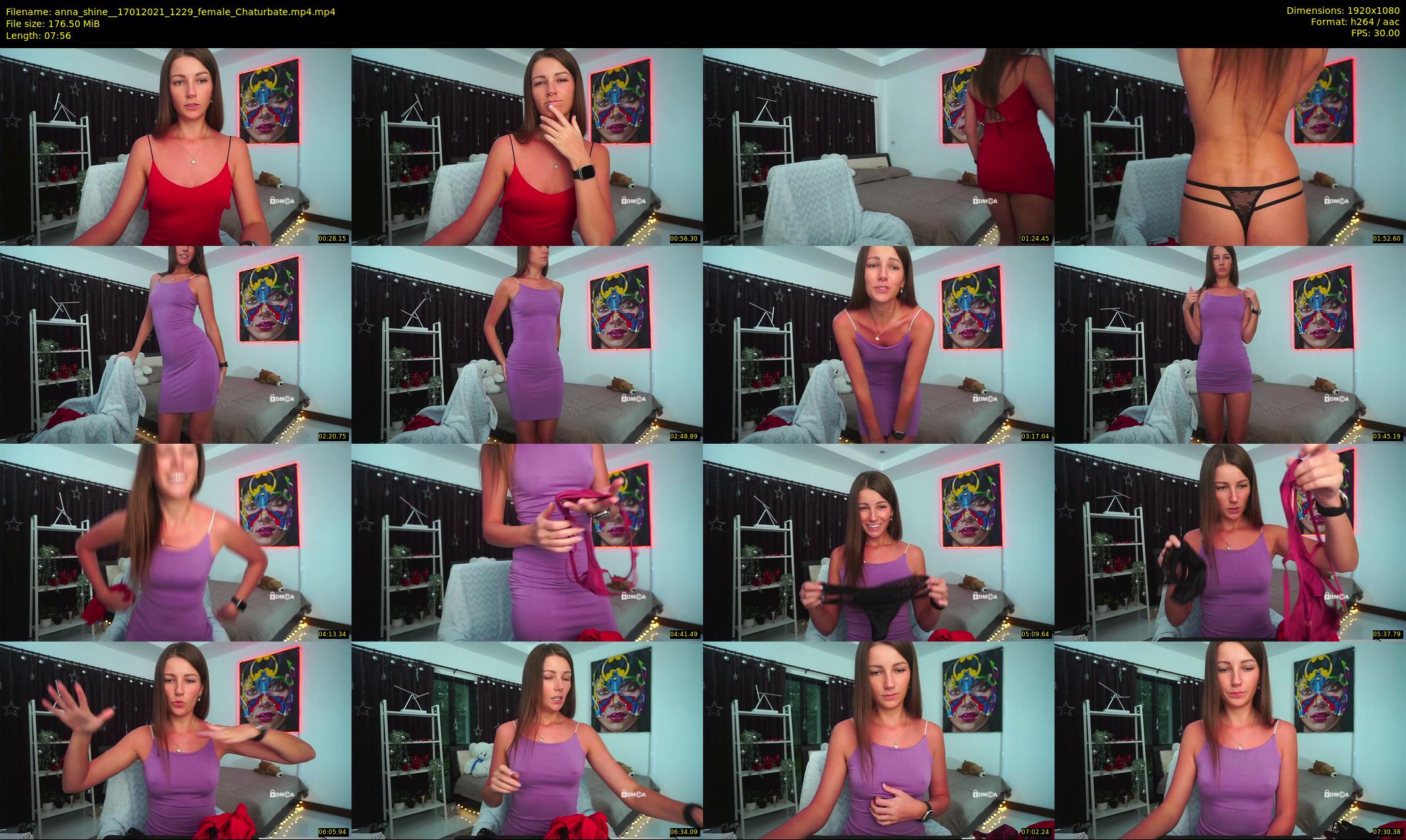 anna_shine_ — 8 minute Chaturbate female cam show recording, 1080p, Jan 17, 2021