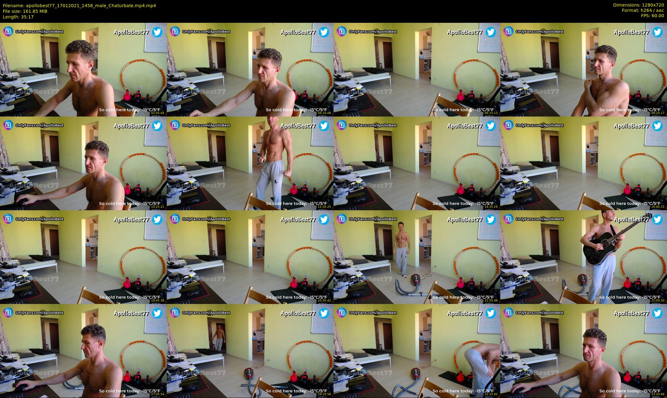 apollobest77 — 36 minute Chaturbate male cam show recording, 720p, Jan 17, 2021