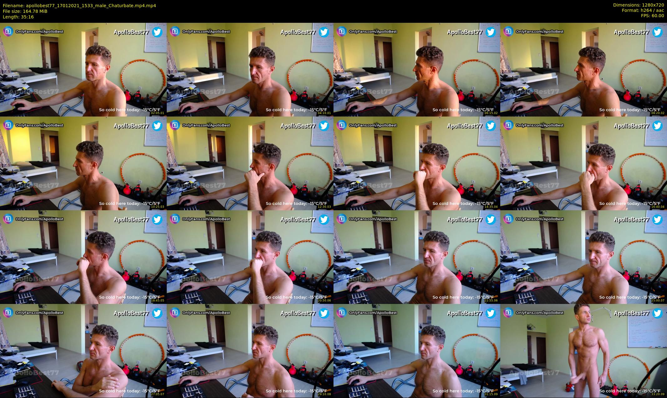 apollobest77 — 36 minute Chaturbate male cam show recording, 720p, Jan 17, 2021